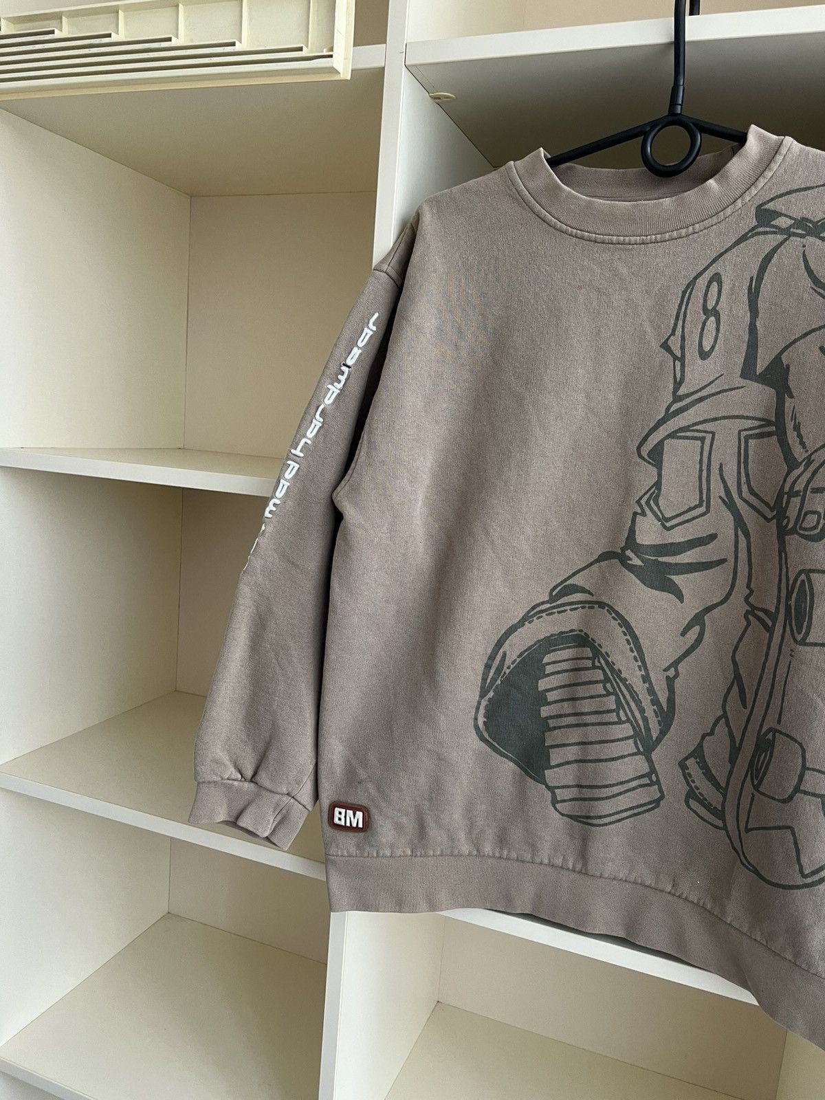 Vintage Vintage Bad+Mad Rap Skateboarding Sweatshirt Hip-Hop Size US S / EU 44-46 / 1 - 5 Thumbnail