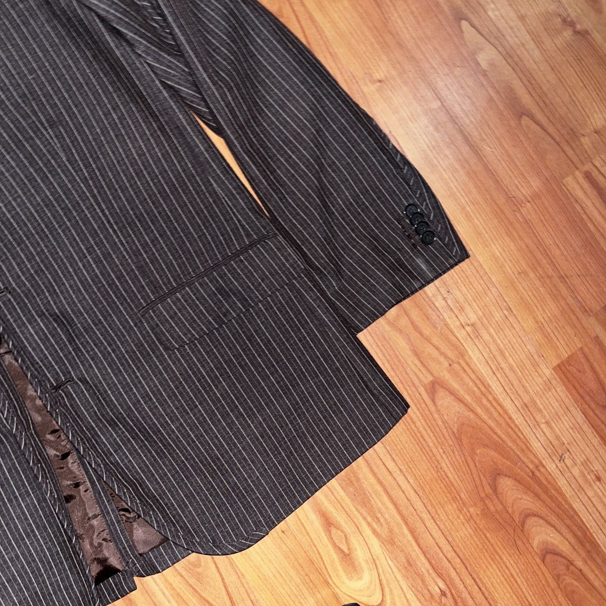 Marc Ecko Vintage Marc Ecko Cut & Sew Brown Blazer Size L Size US L / EU 52-54 / 3 - 3 Thumbnail