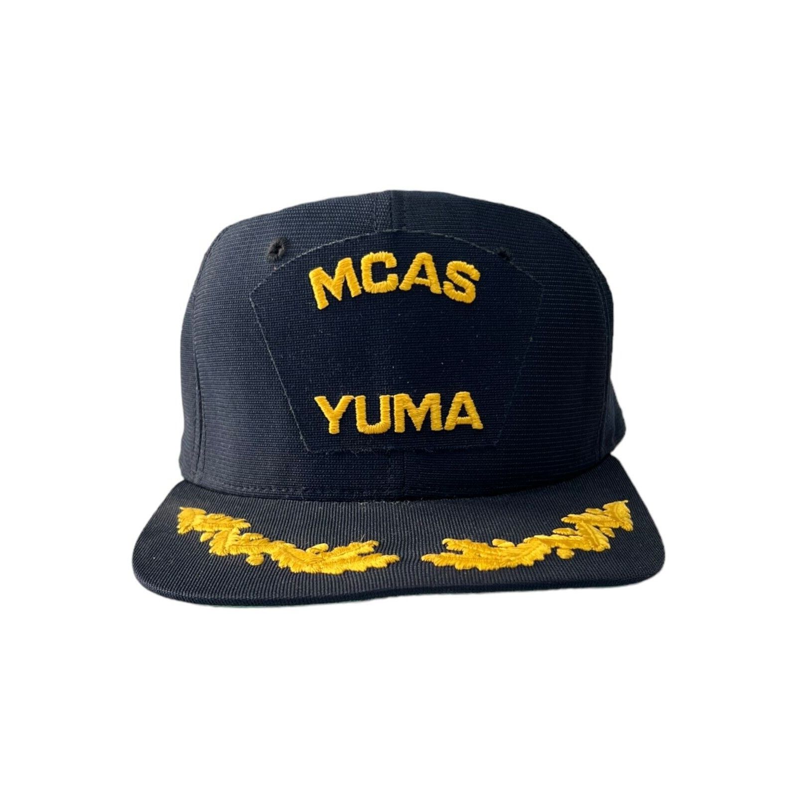 New Era Vtg 80s 90s MCAS YUMA Black Mesh Snapback Skater Cap Size ONE SIZE - 1 Thumbnail