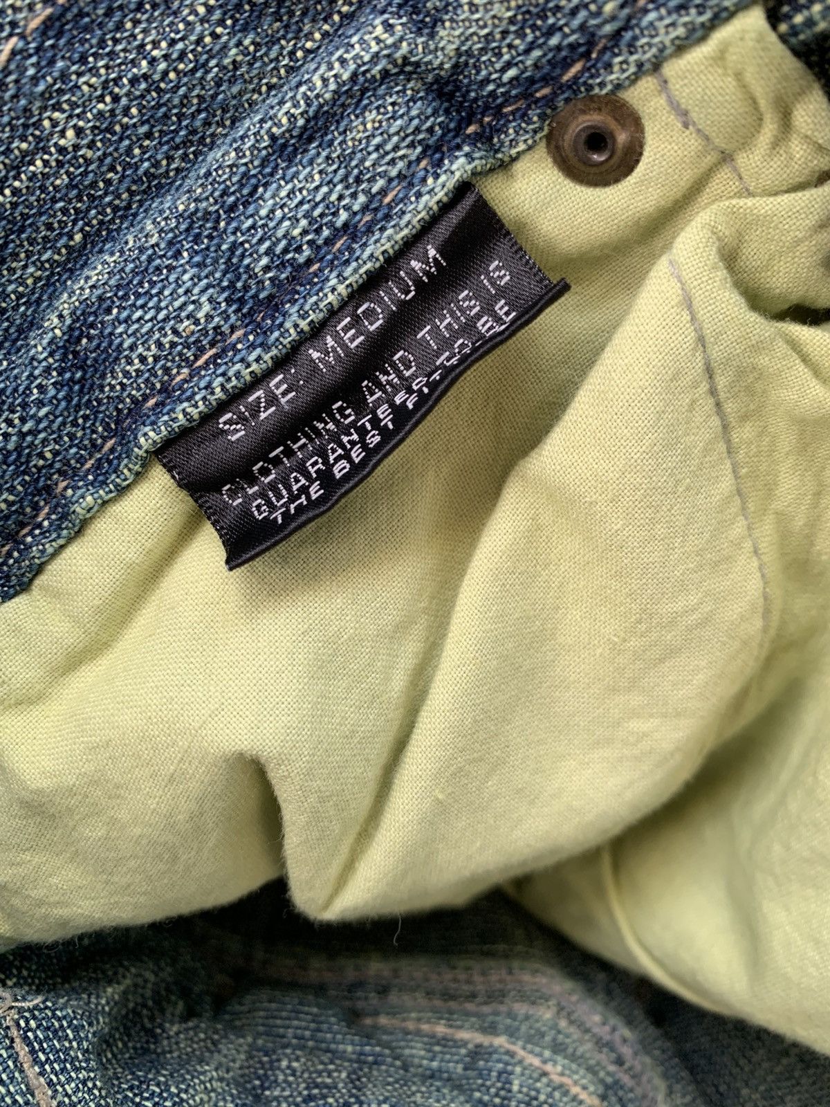 Japanese Brand Vtg Gumu International Double Waist Distressed Denim Pants Size US 30 / EU 46 - 6 Thumbnail