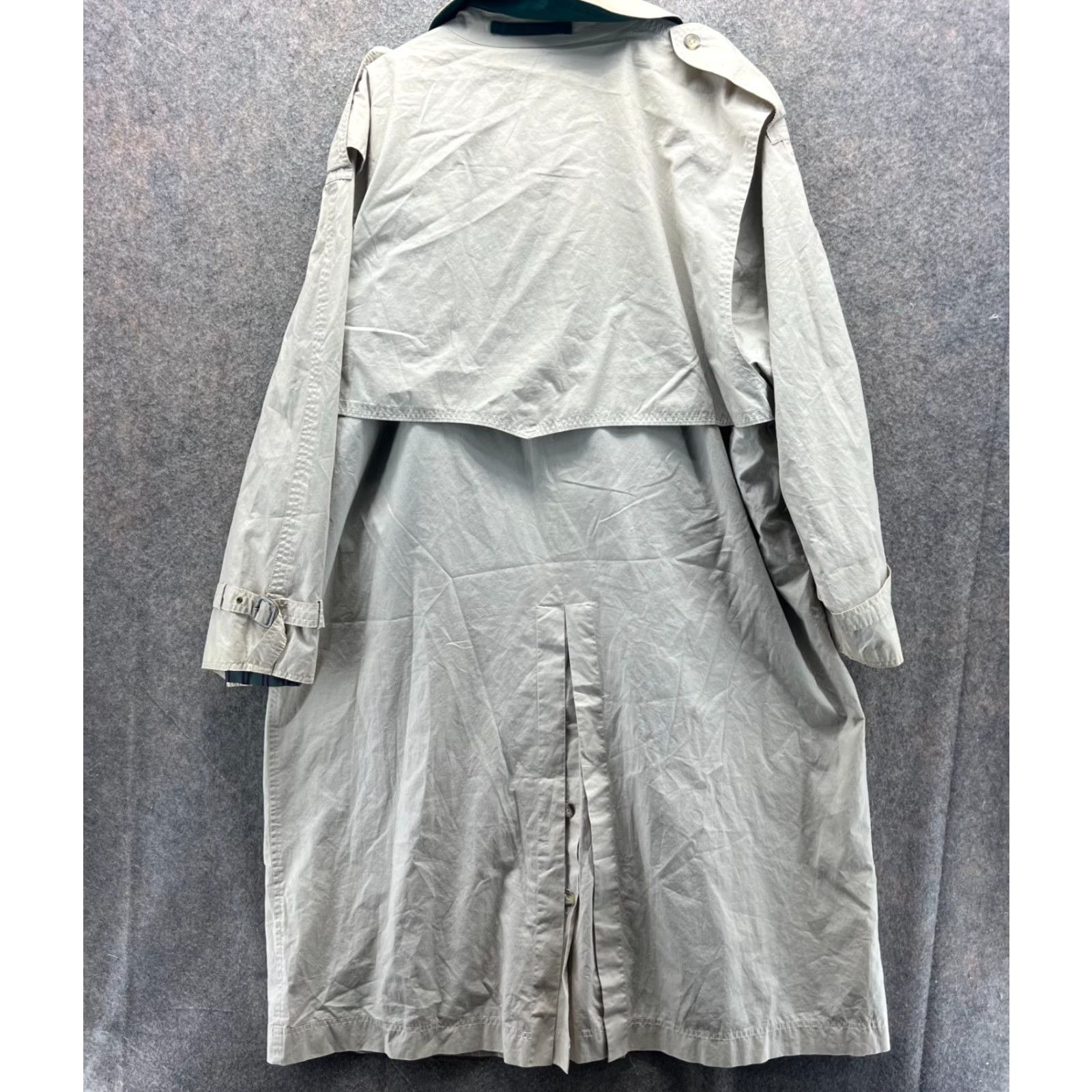 Bugatti Bugatti Trench Coat Mens 36S Beige Long Coat Button Front Belted Regular Fit Jacket/Coat Vintage No Size US XXS / EU 40 - 2 Thumbnail