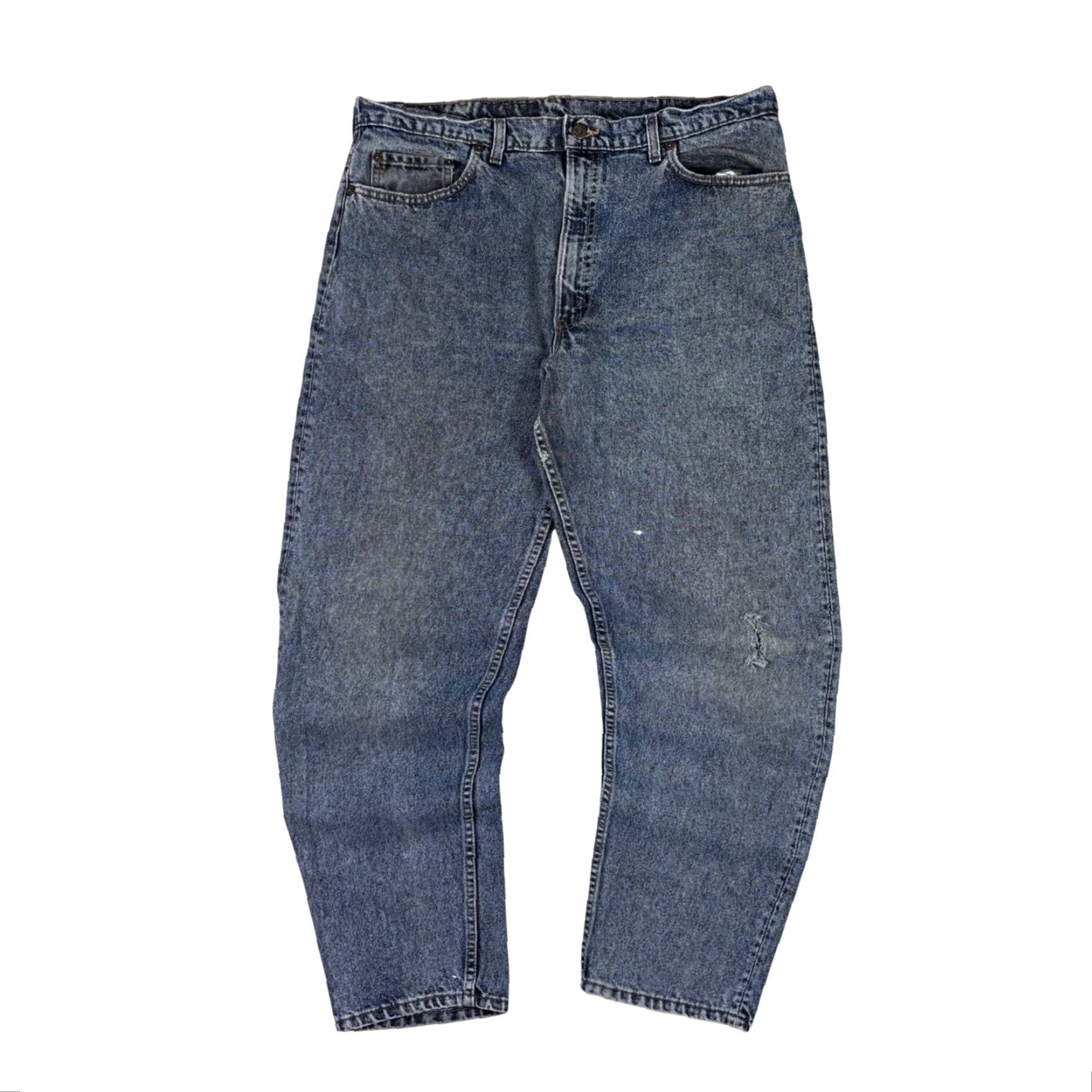Levi's VINTAGE Levi's 550 Jeans Slim Relaxed Tapered Fit 38x32 Blue Denim USA 90s Mens Size US 38 / EU 54 - 2 Thumbnail