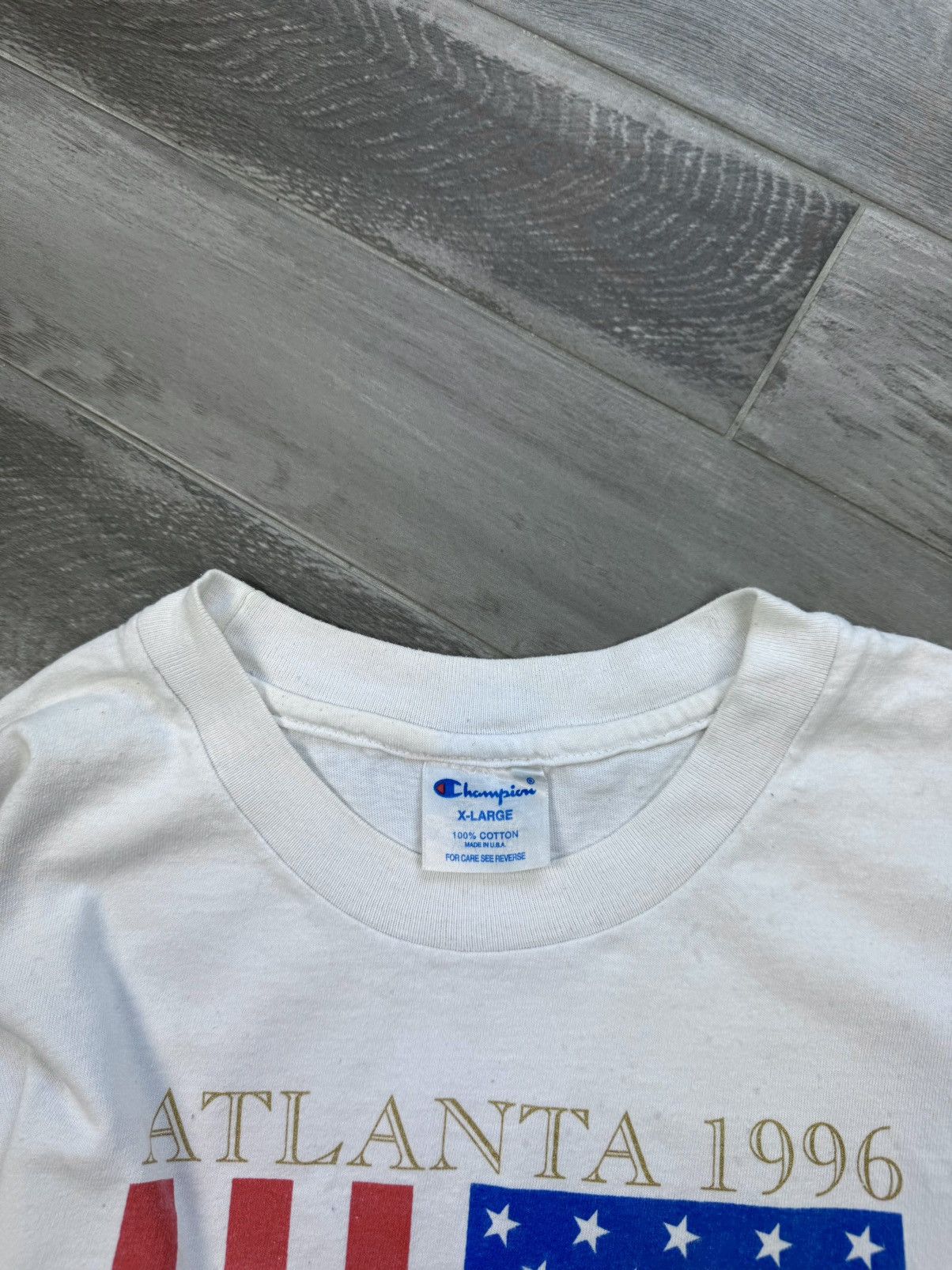 Champion Vintage 1996 Atlanta Olympic Games Champion T Shirt Tee Size US XL / EU 56 / 4 - 8 Thumbnail
