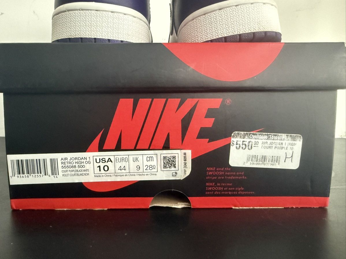 Jordan Brand Jordan 1 court purple Size US 10 / EU 43 - 5 Thumbnail