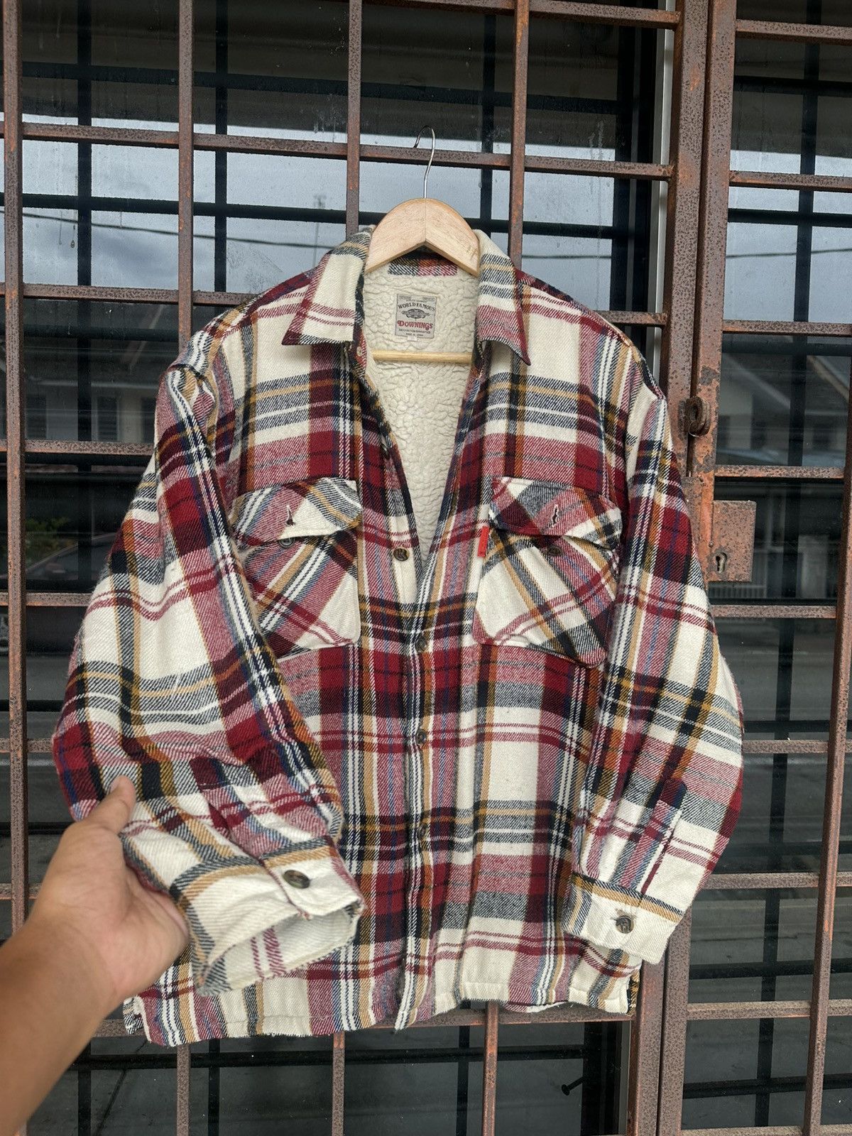 Vintage 👹Downing Fleece Lined Flannel Jacket Size US XL / EU 56 / 4 - 1 Thumbnail