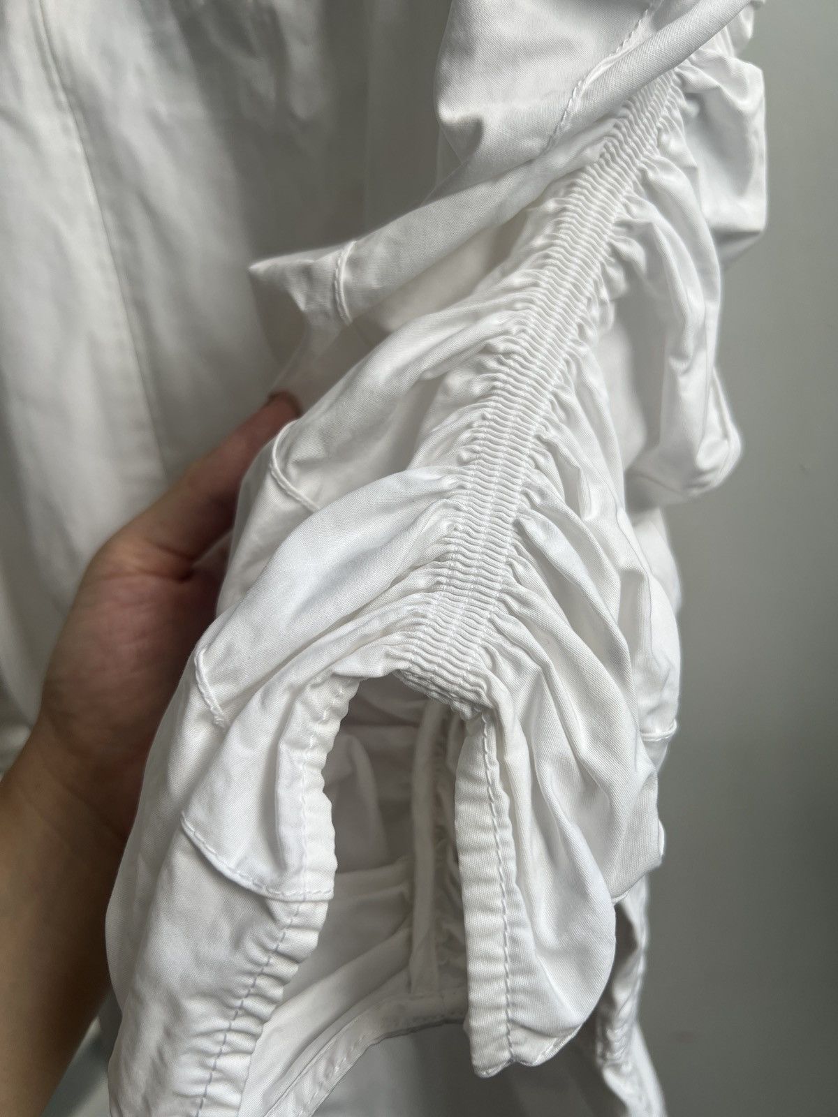 Celine Old Celine by Phoebe Philo gather puff sleeves top Size XS / US 0-2 / IT 36-38 - 5 Thumbnail
