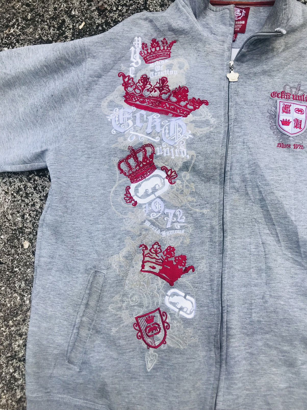 Designer × Ecko Unltd. × Vintage VTG Y2k Ecko Unltd. Sweater cyber crowns Size US XXL / EU 58 / 5 - 9 Thumbnail