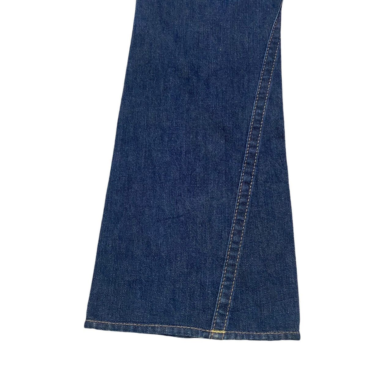 True Religion Vintage True Religion Denim Flare Jeans Leather Flap Size US 31 - 14 Thumbnail
