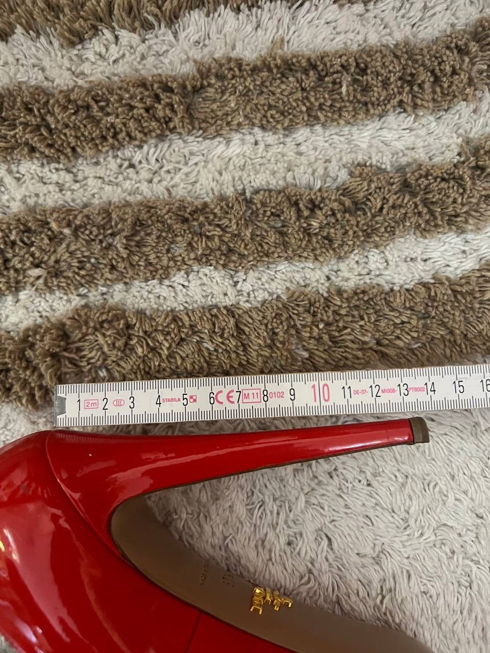 Prada Women High Heels Prada Red Size 37,5 Leather Size US 7.5 / IT 37.5 - 22 Thumbnail