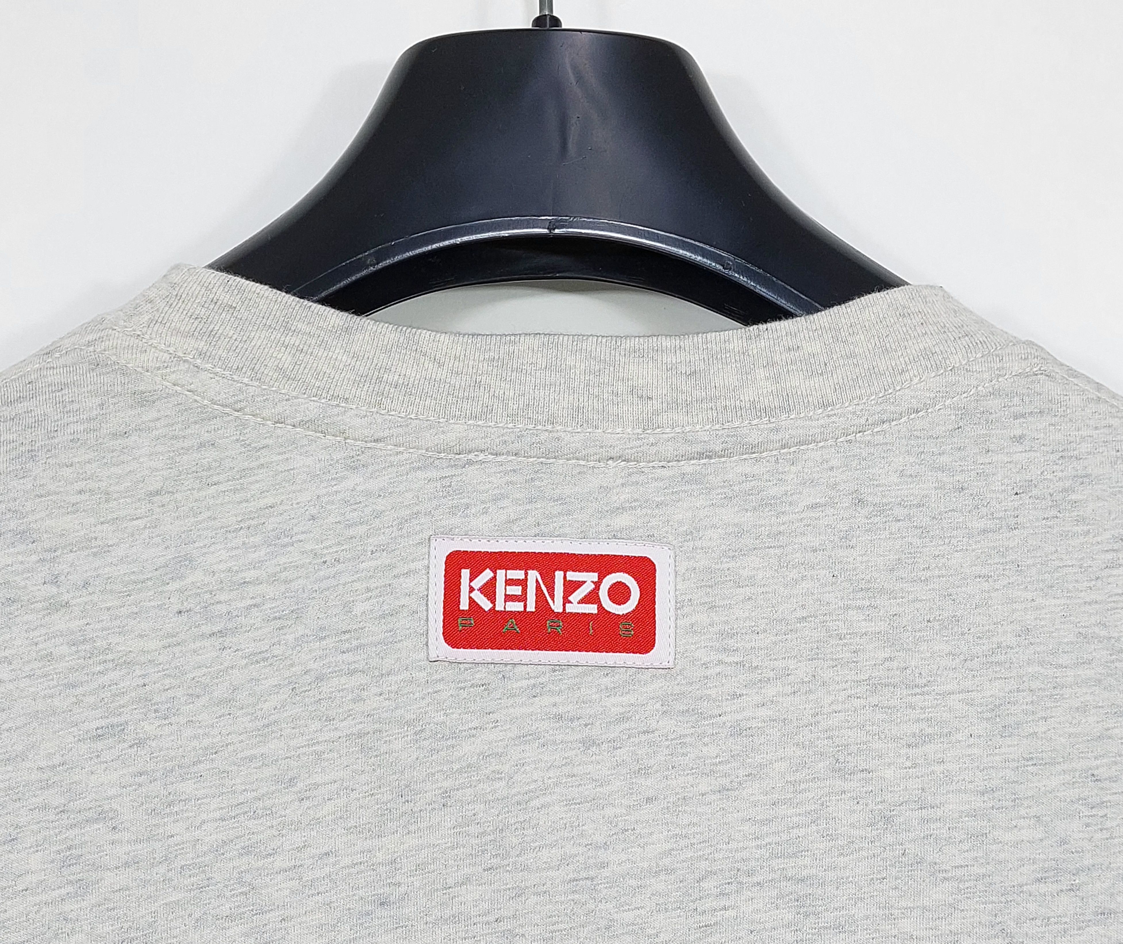 Kenzo flower print cotton tshirt - grey XL Size US XL / EU 56 / 4 - 7 Thumbnail