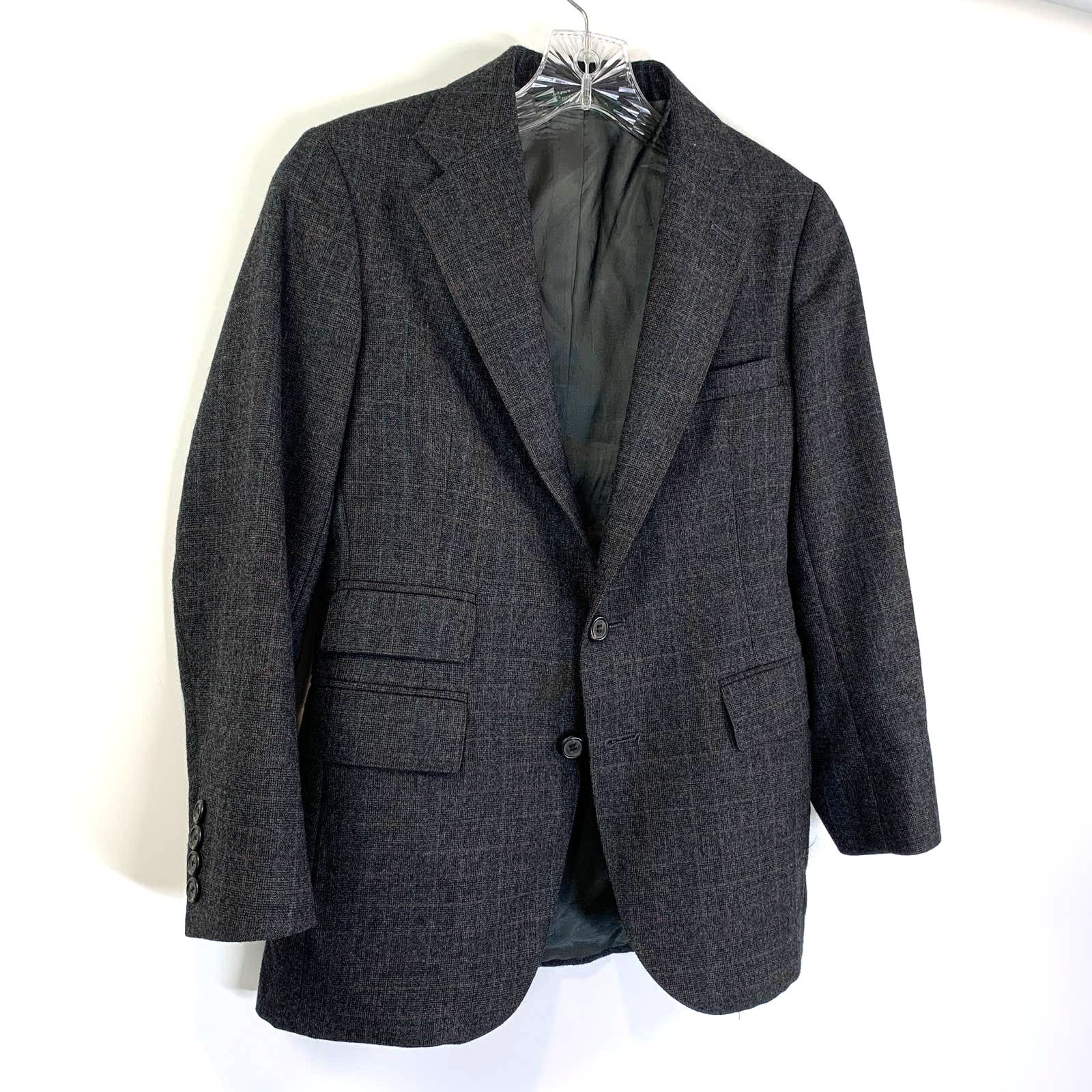 Polo Ralph Lauren Polo Ralph Lauren Plaid Blazer Vintage Wool Gray Size XS / US 0-2 / IT 36-38 - 9 Thumbnail