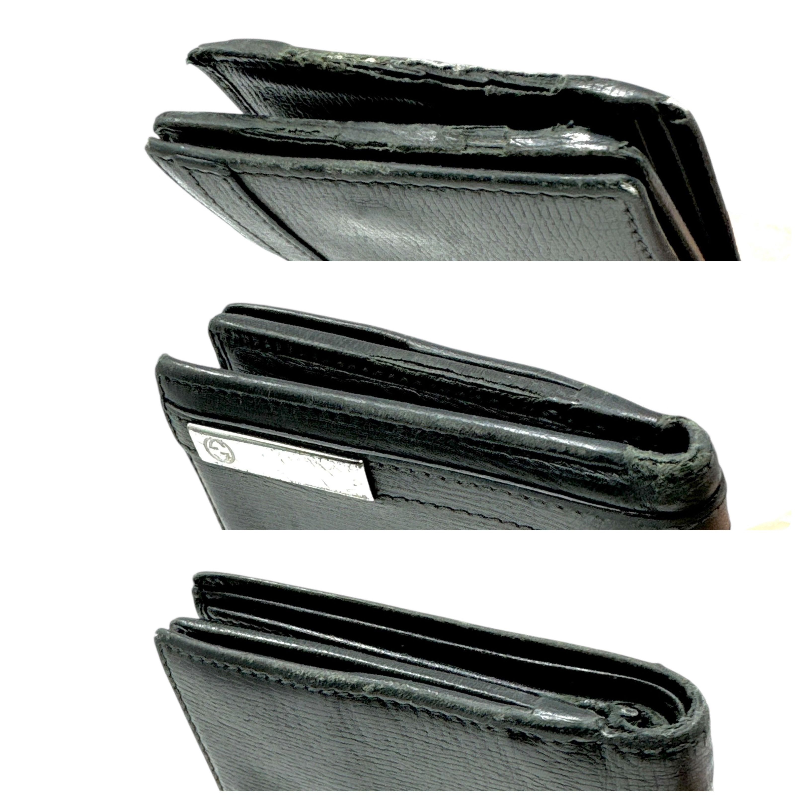 Gucci Gucci Bar Leather Bifold Wallet Size ONE SIZE - 3 Thumbnail