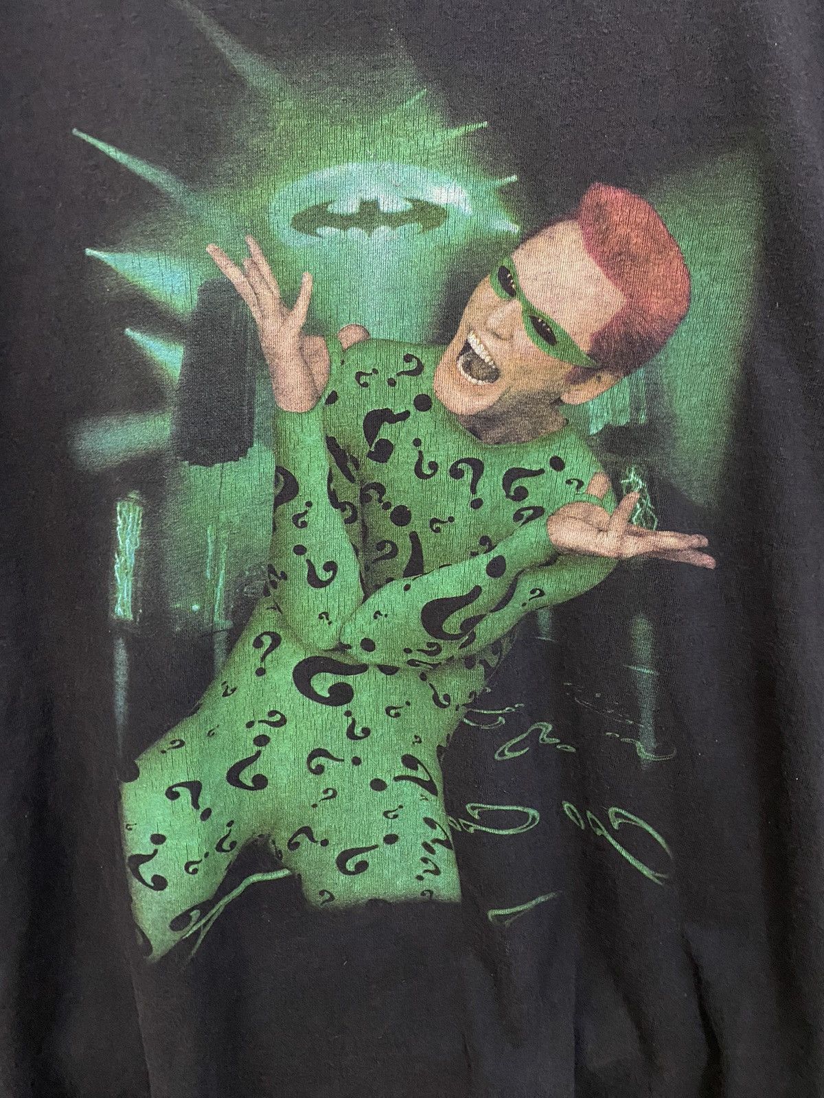 DC Comics × Vintage Vintage 90s Jim Carrey The Riddler Batman Movie Size US L / EU 52-54 / 3 - 2 Thumbnail