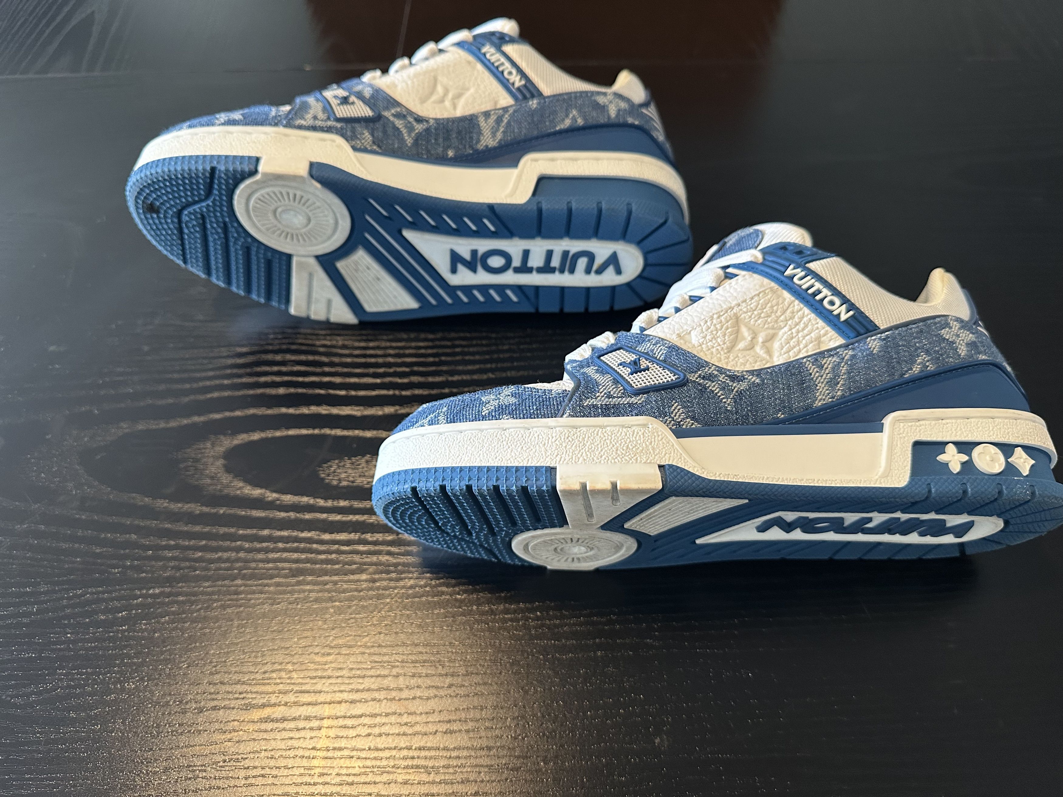 Louis Vuitton LV Blue Trainer Sneaker Size US 7.5 / IT 37.5 - 4 Thumbnail