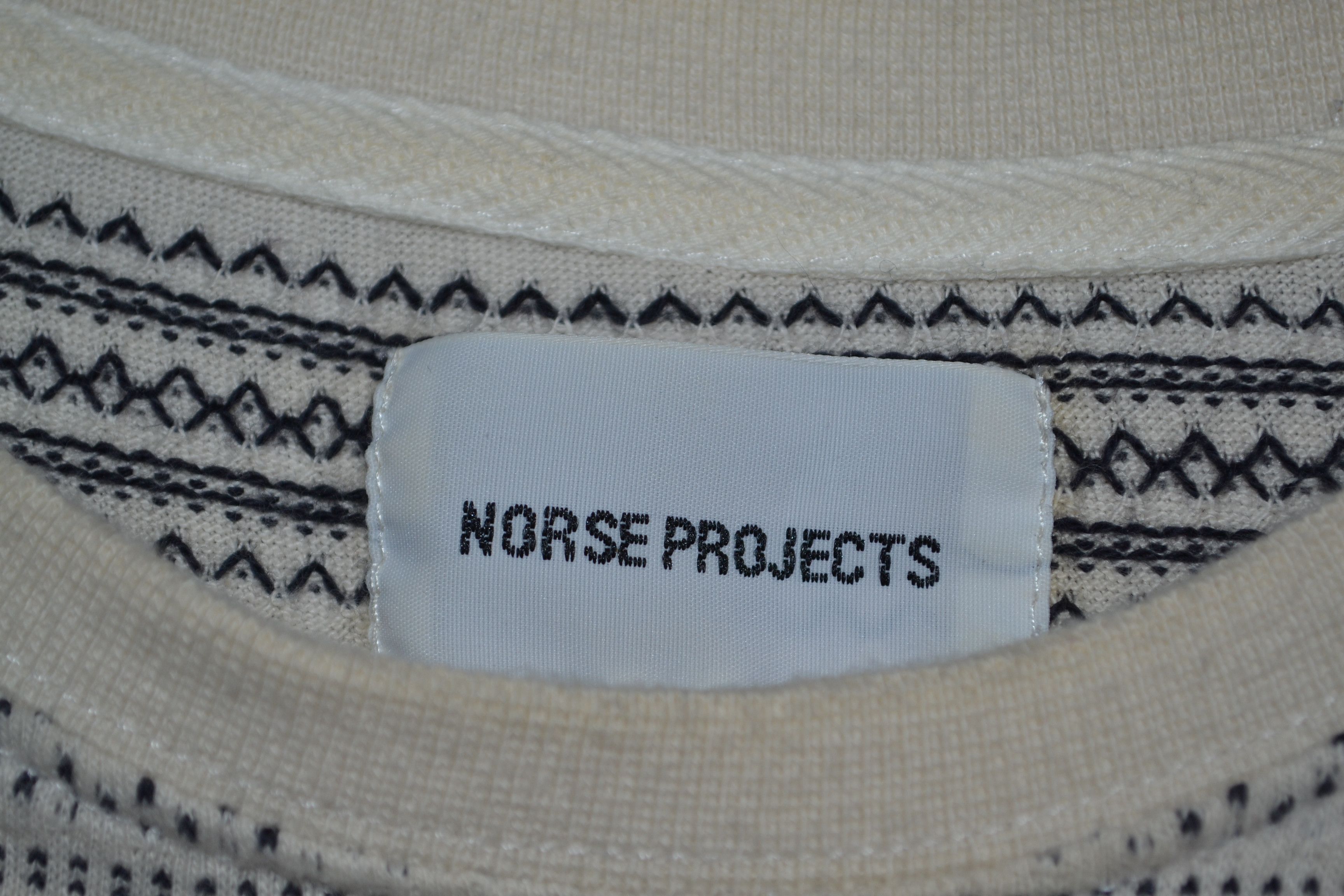 Norse Projects Norse Projects M Niels Texture Stripe Nordic Knit T-shirt M Size US M / EU 48-50 / 2 - 5 Thumbnail