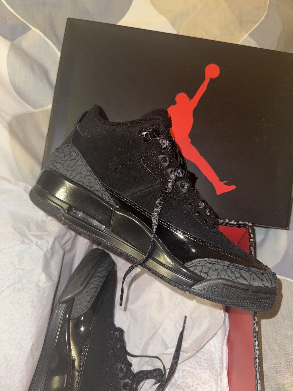 Jordan Brand Jordan 3 black cat Size US 8.5 / EU 41-42 - 4 Thumbnail