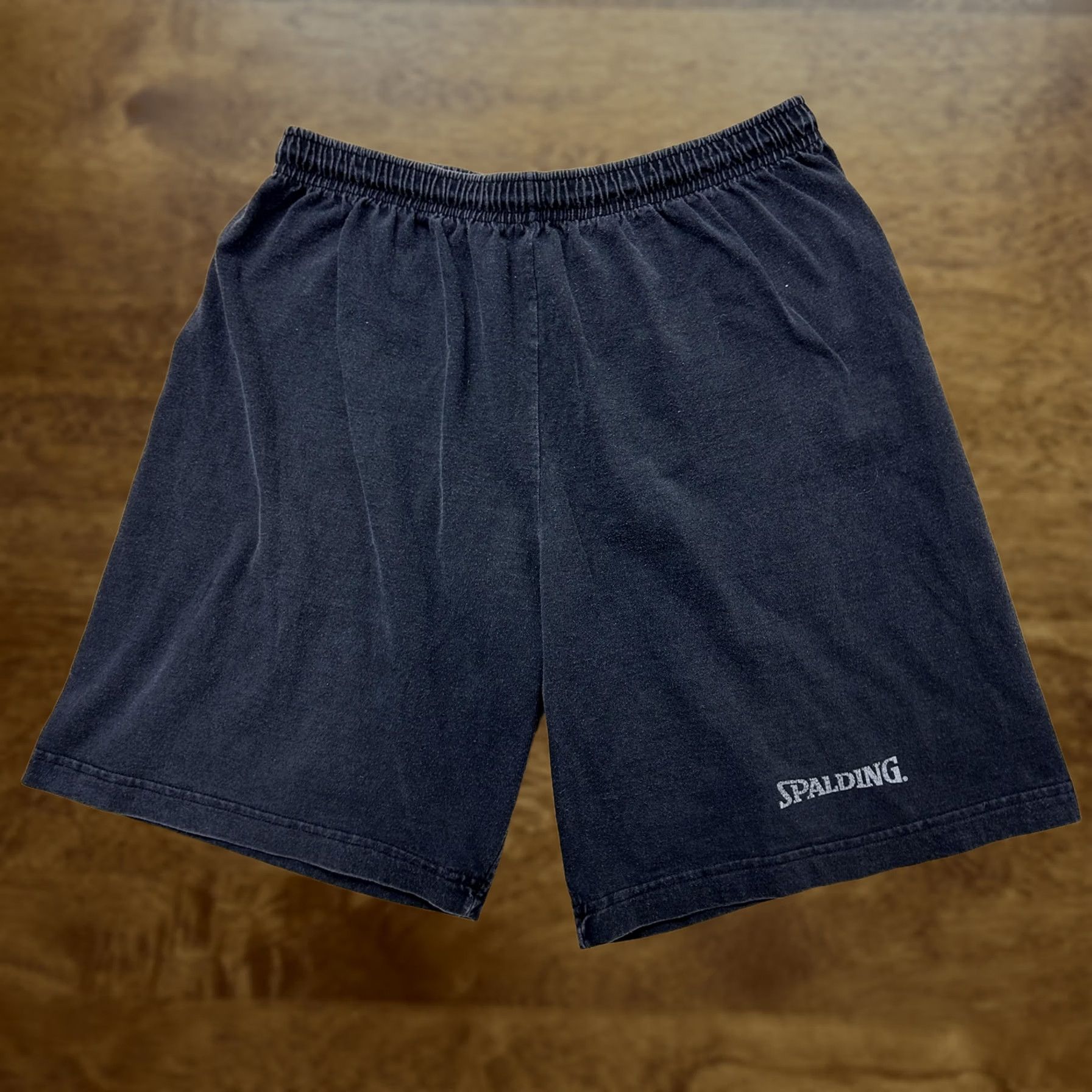 Spalding Spalding Sweat Shorts Mens M Black Jersey Elastic Waist Athletic Gym / Casual Size US M / EU 48-50 / 2 - 1 Thumbnail