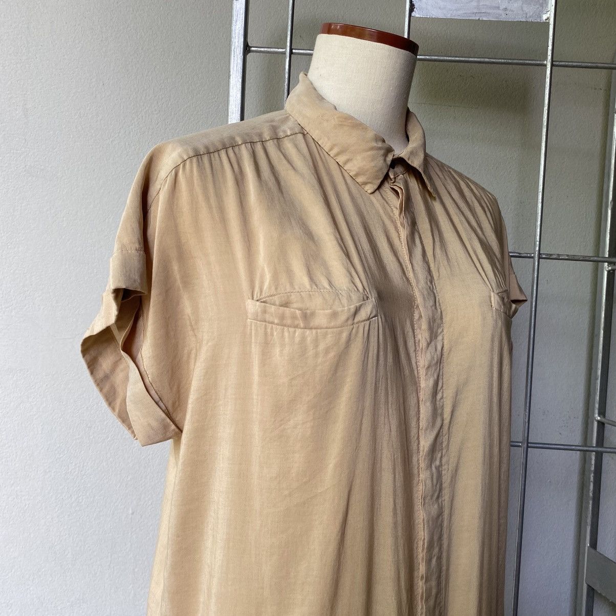 Zucca ZUCCA Yellow Button-Front Dress with Pockets Size M / US 6-8 / IT 42-44 - 7 Thumbnail