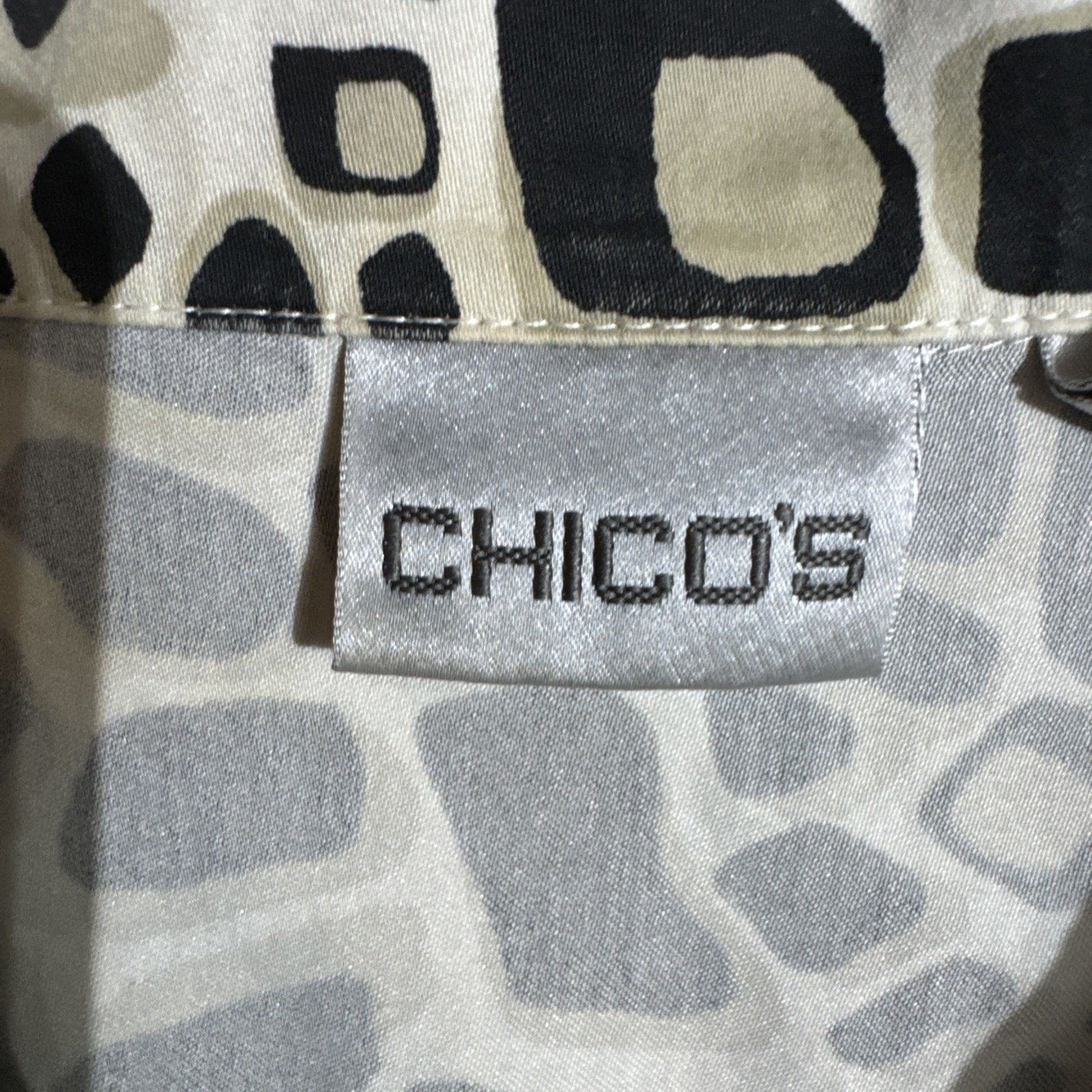 Chicos Chicos Blouse Womens 3 US XL Mob Wife Animal Print Retro Y2K Size XL / US 12-14 / IT 48-50 - 5 Thumbnail