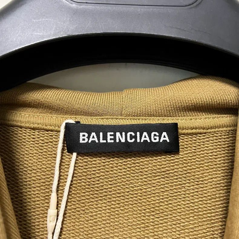 Balenciaga Balenciaga Khaki Wheat Pattern Hoodie Size US S / EU 44-46 / 1 - 3 Thumbnail