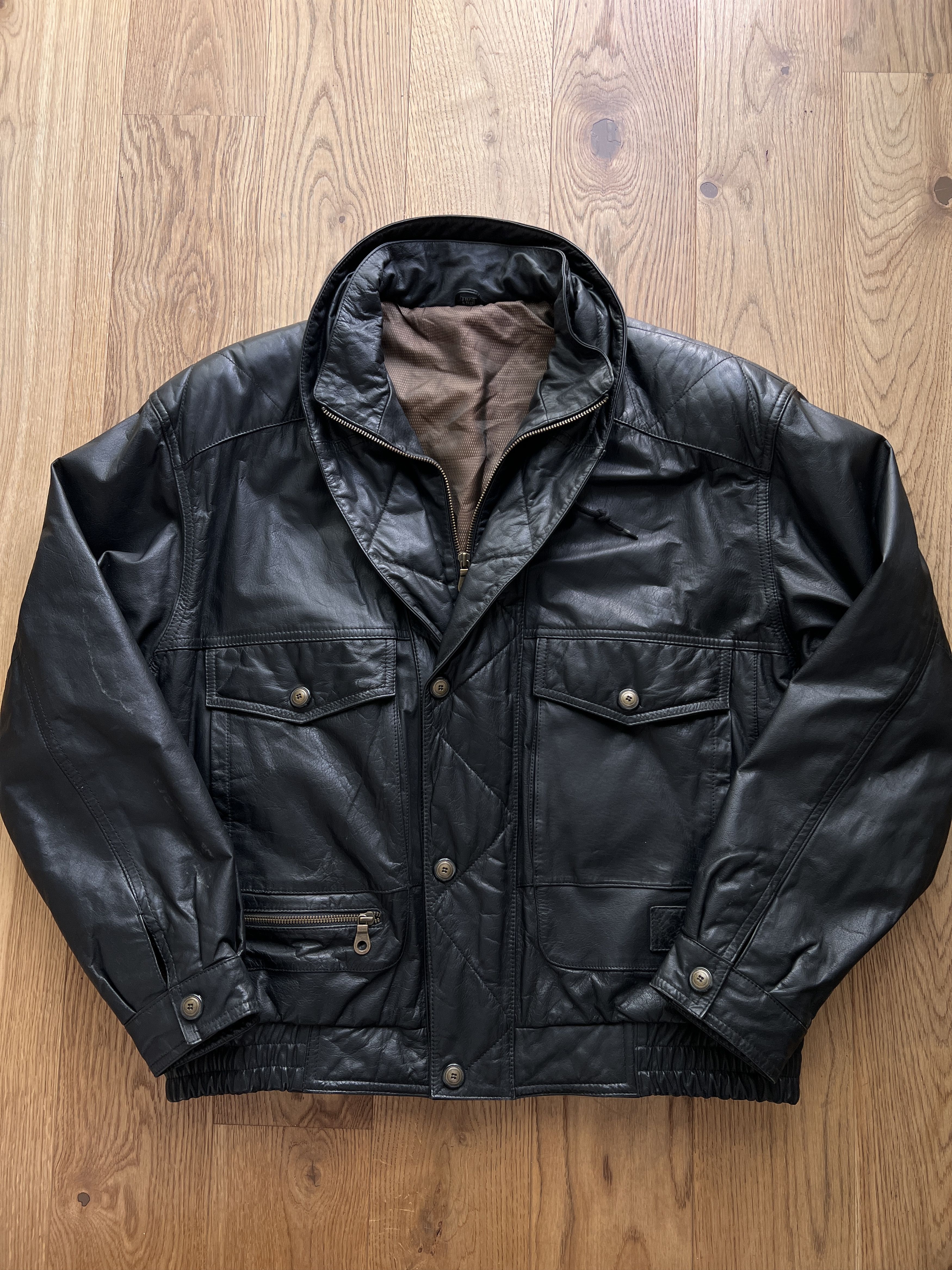 Hysteric Glamour Rick Owens Type Leather Jacket Yohji Yamamoto LGB Style Size US L / EU 52-54 / 3 - 5 Thumbnail