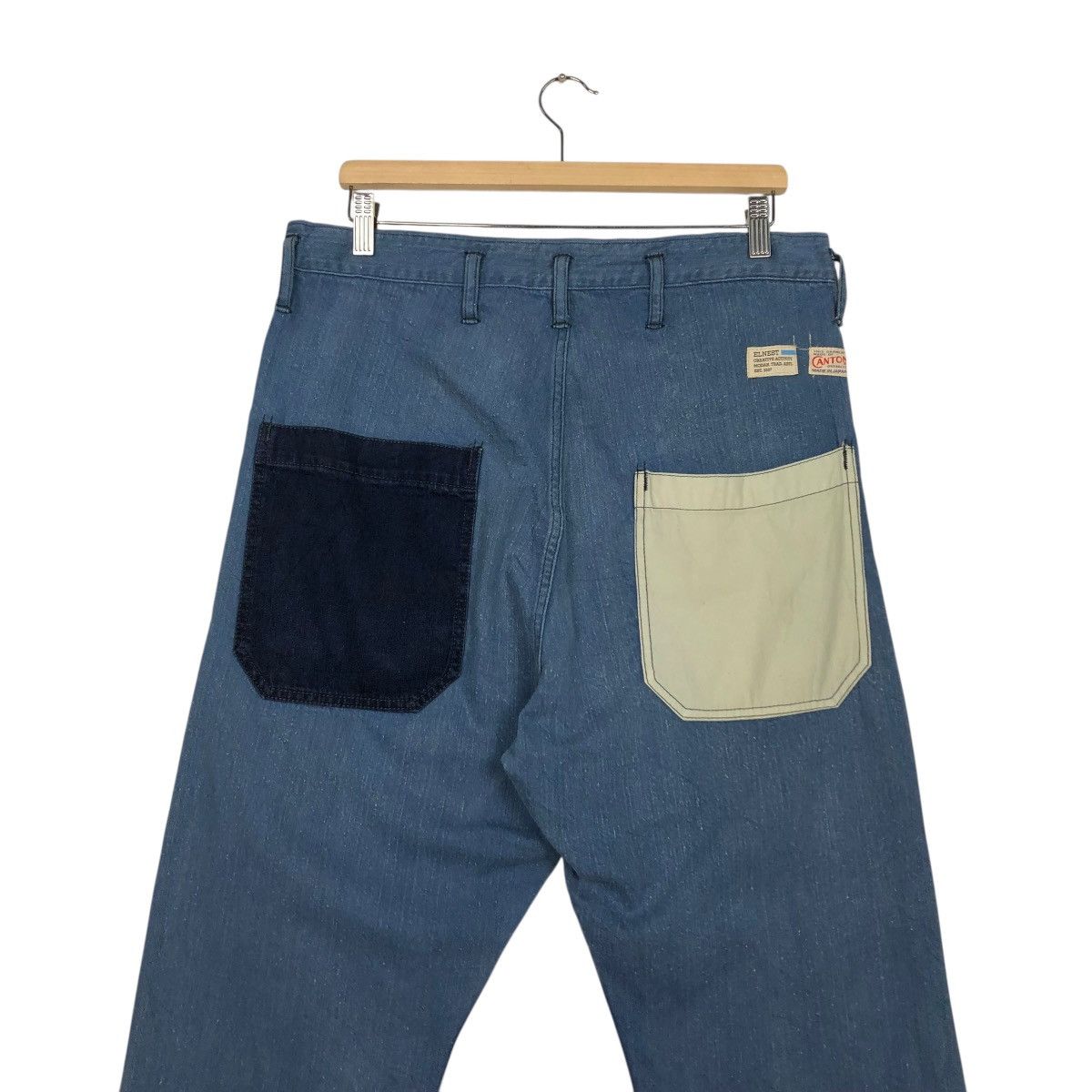Japanese Brand 🔥VINTAGE CANTON OVERALLS PANTS INDIGO UNION MADE Size US 34 / EU 50 - 11 Thumbnail