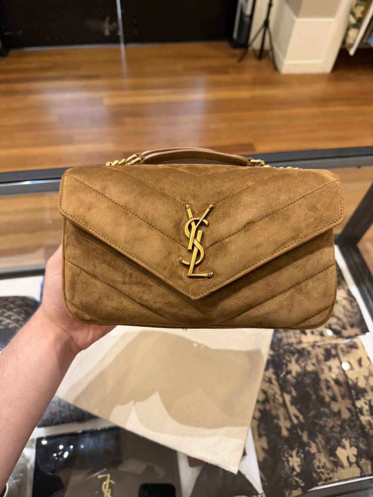Yves Saint Laurent Saint Laurent Matelassé Suede Small LouLou Bag Size ONE SIZE - 2 Thumbnail