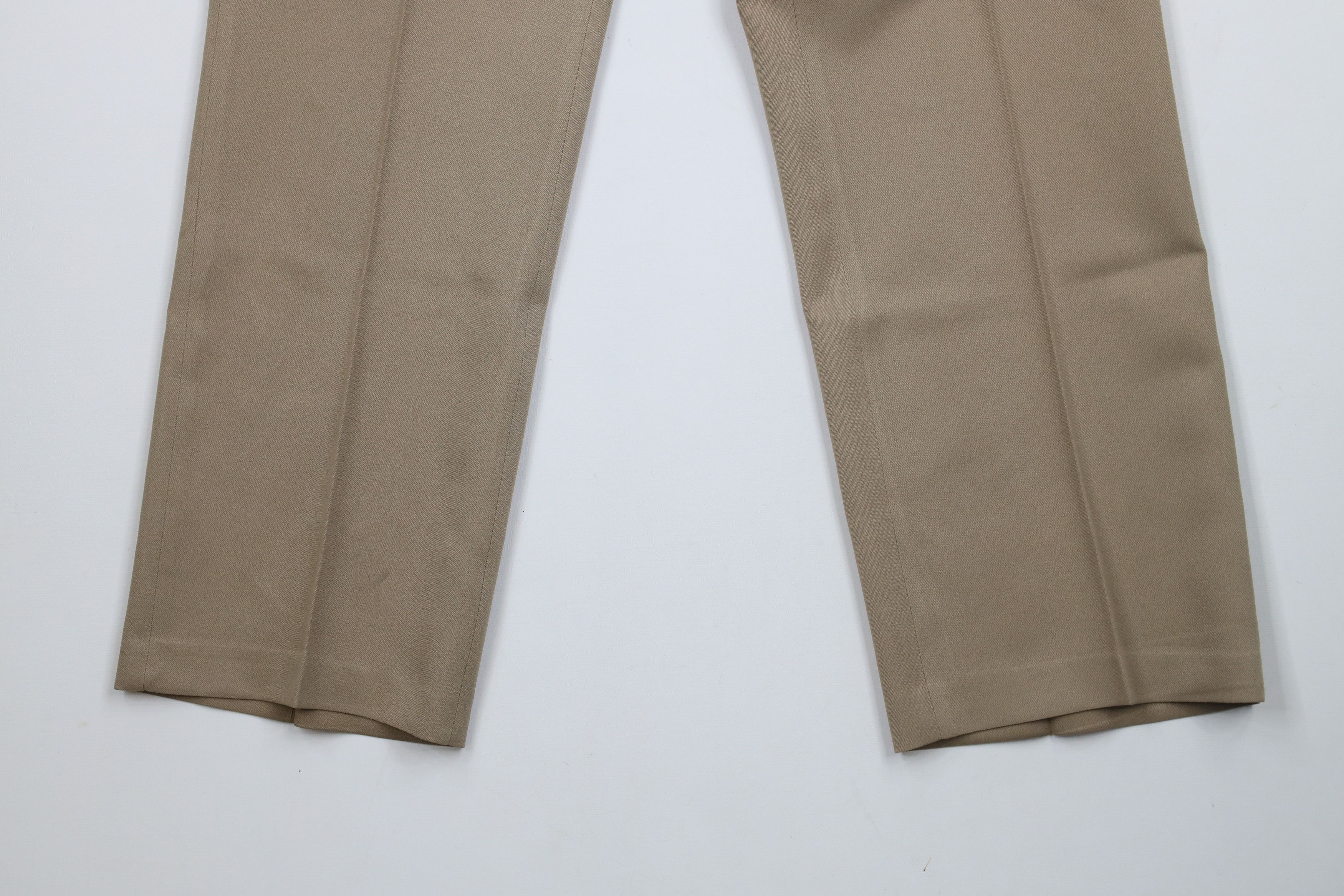 Vintage Vintage 70s Streetwear Flared Wide Leg Chino Pants Beige USA Size US 34 / EU 50 - 4 Thumbnail