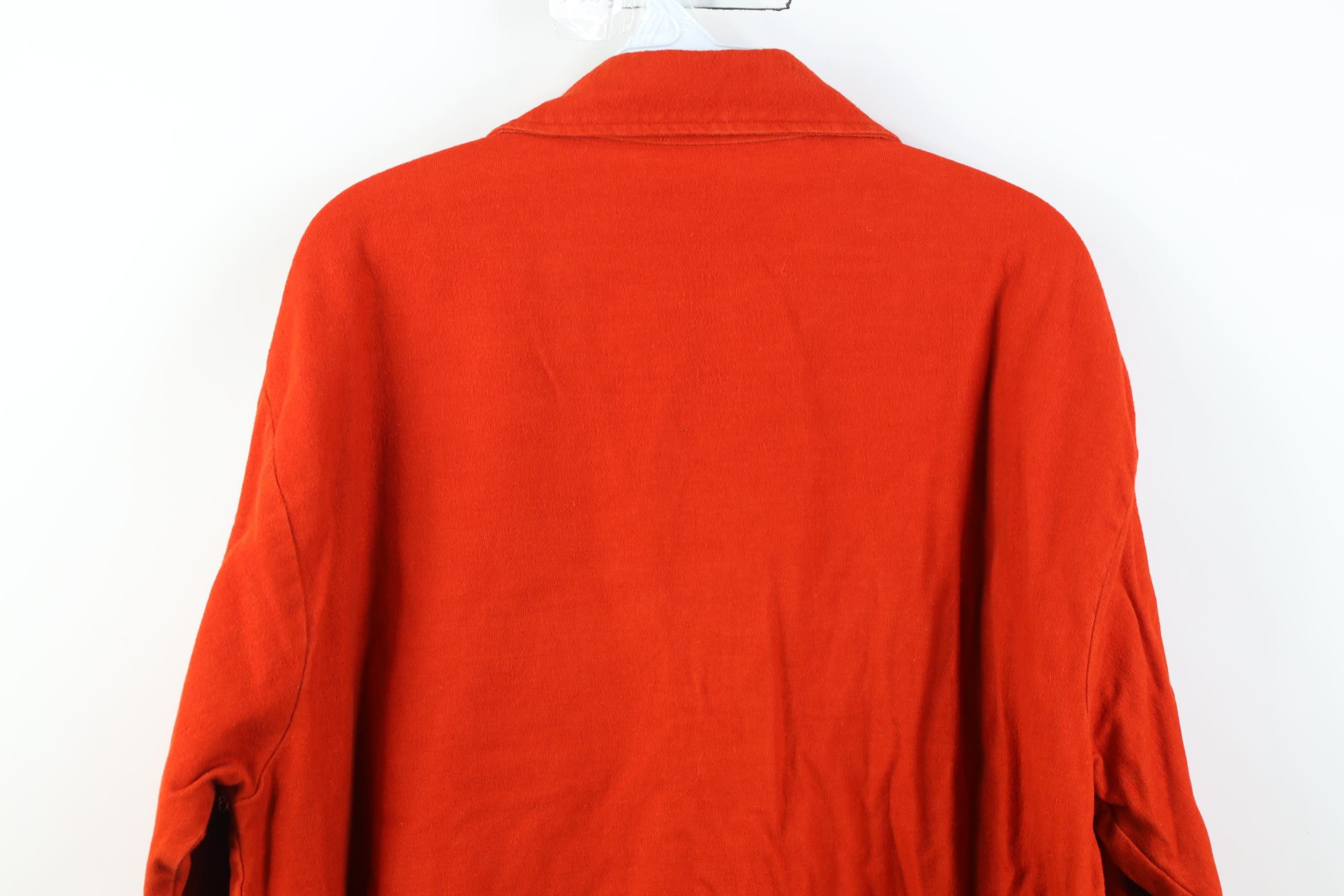 Vintage Vintage 70s Streetwear Chamois Cloth Button Shirt Orange USA Size US XL / EU 56 / 4 - 14 Thumbnail
