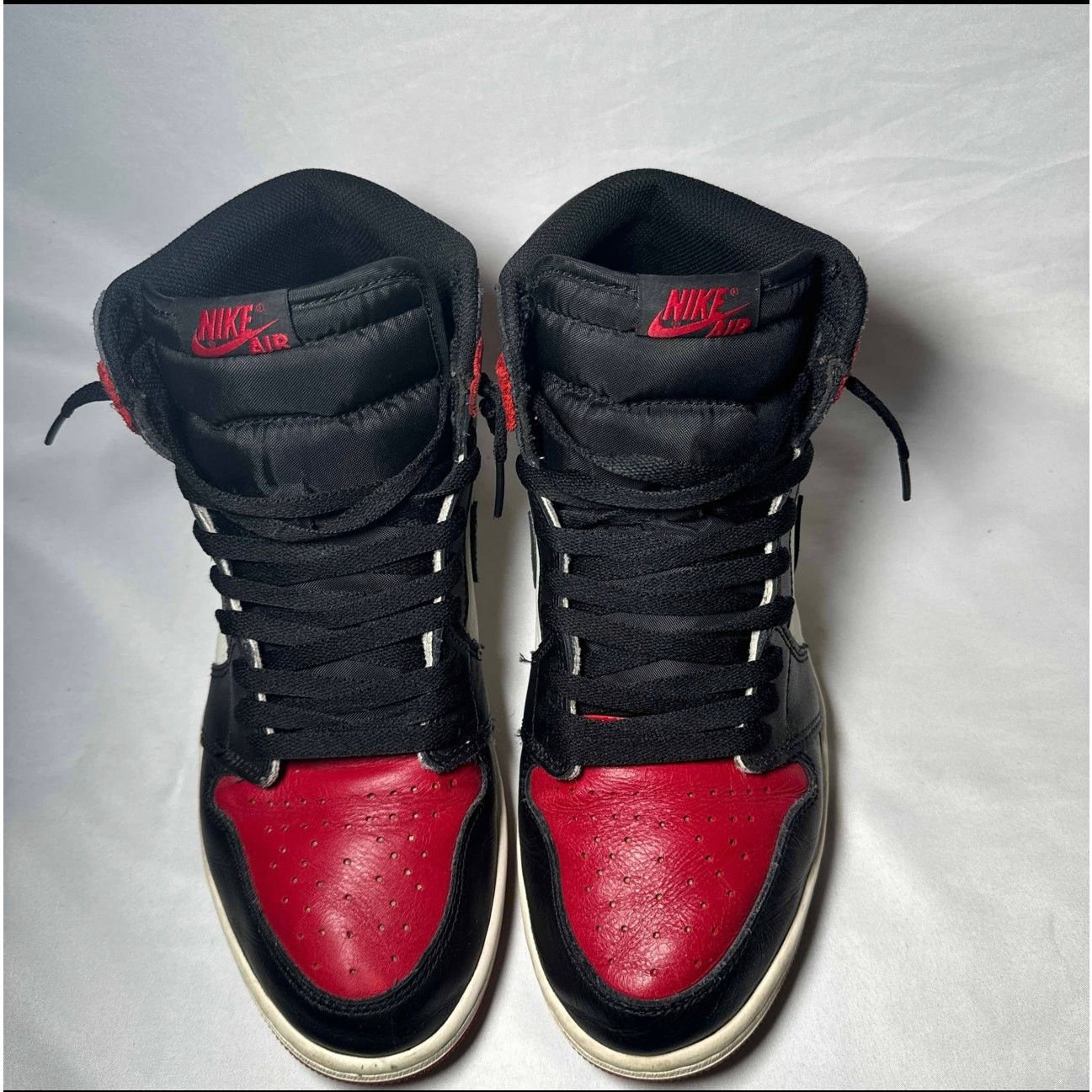 Jordan Brand × Nike Size 11 Nike Air Jordan 1 Retro High OG Bred Toe Men's Shoes Size US 11 / EU 44 - 4 Thumbnail