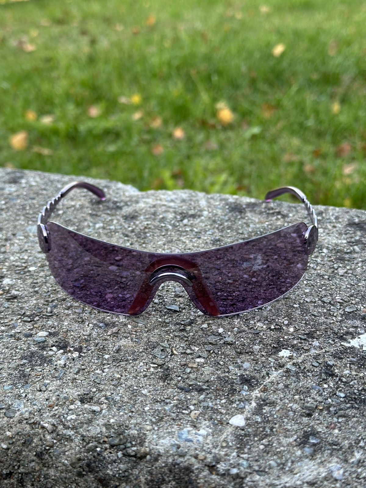 Dior Vintage Christian Dior Sunglasses Ruthenium 80N 120 Purple Size ONE SIZE - 3 Thumbnail