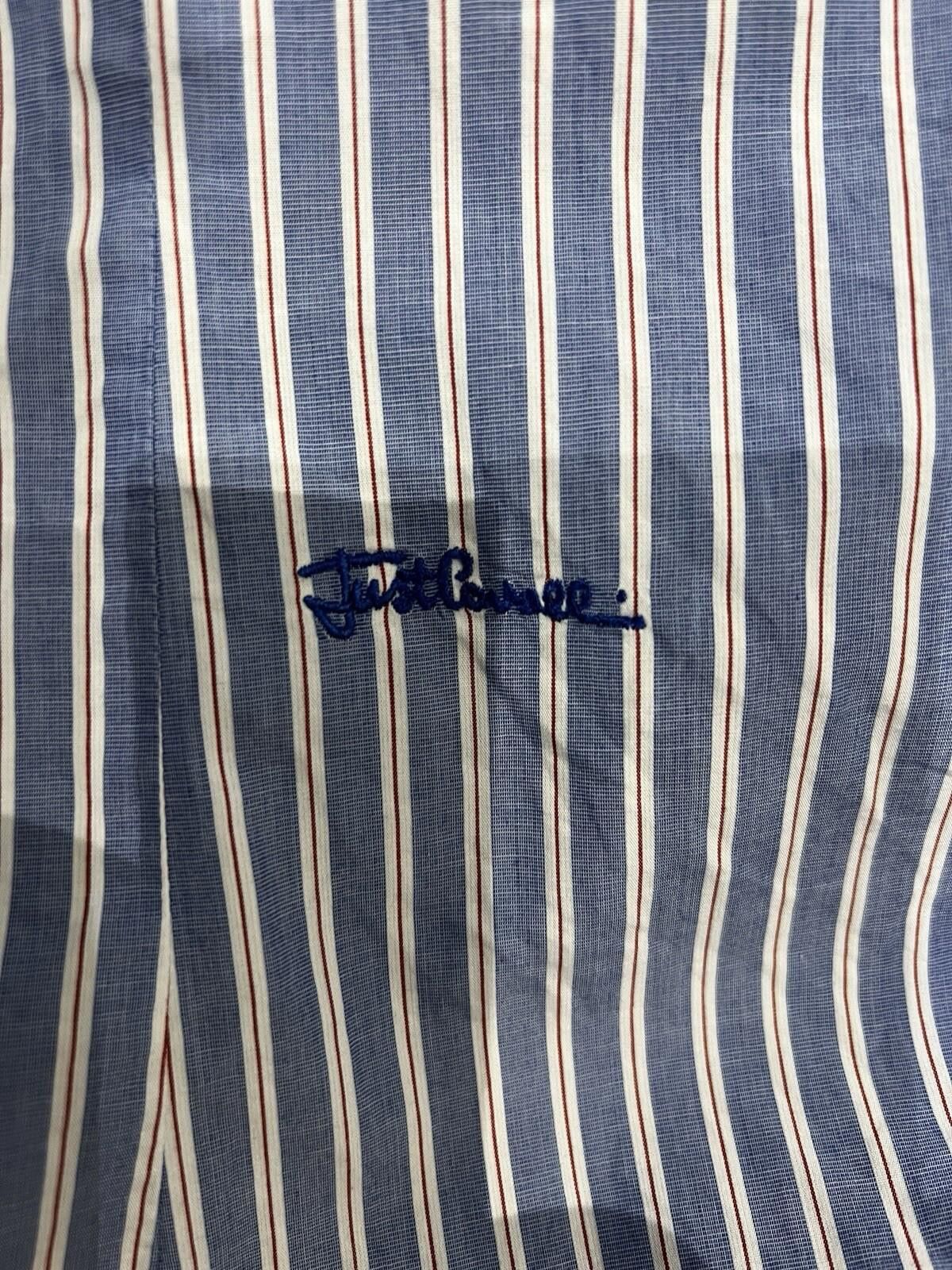 Just Cavalli Just Cavalli mens size 43 striped long sleeve shirt Size US M / EU 48-50 / 2 - 3 Thumbnail