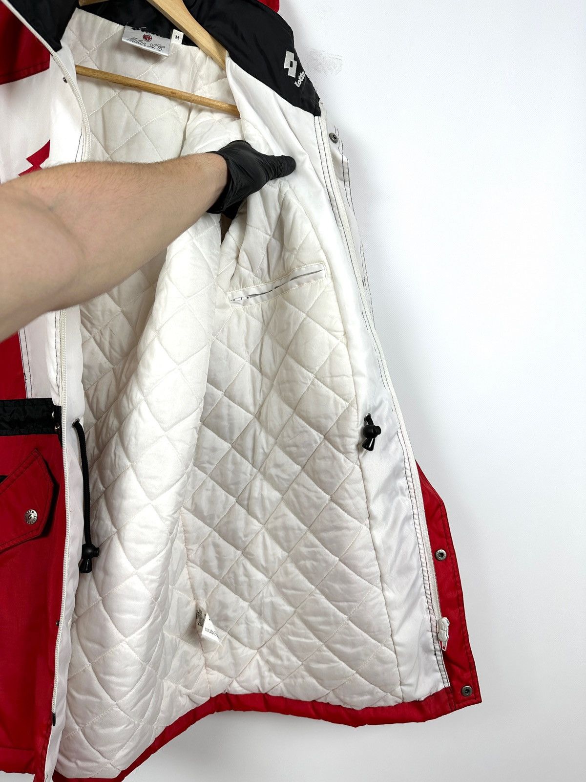 Lotto Sport 90s Vintage Lotto AC Milan Soccer Parka Coat Jacket Size US M / EU 48-50 / 2 - 21 Thumbnail