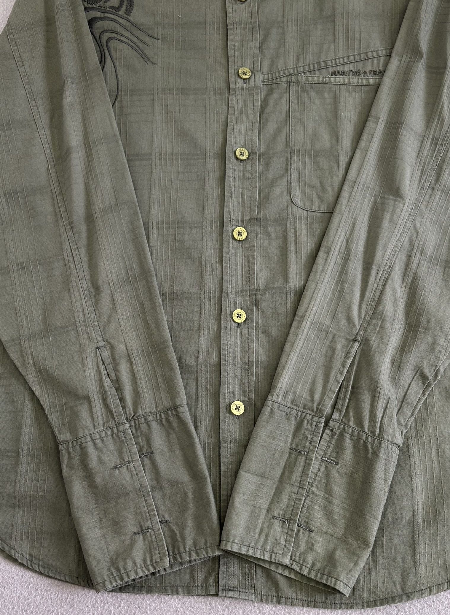 Marithe + Francois Girbaud Marithe Francois Girbaud Khaki shirt Large Size US L / EU 52-54 / 3 - 7 Thumbnail