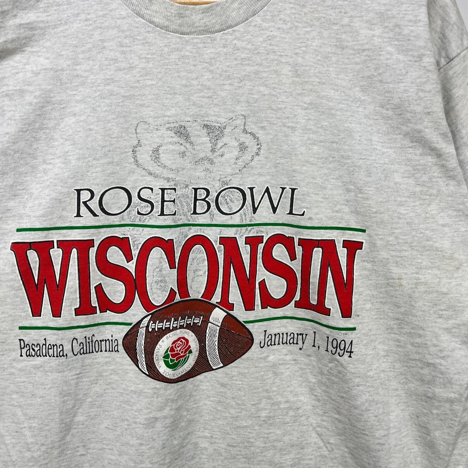 Vintage Vintage 90s Rose Bowl Wisconsin T-Shirt Pasadena XL Size US XL / EU 56 / 4 - 3 Thumbnail