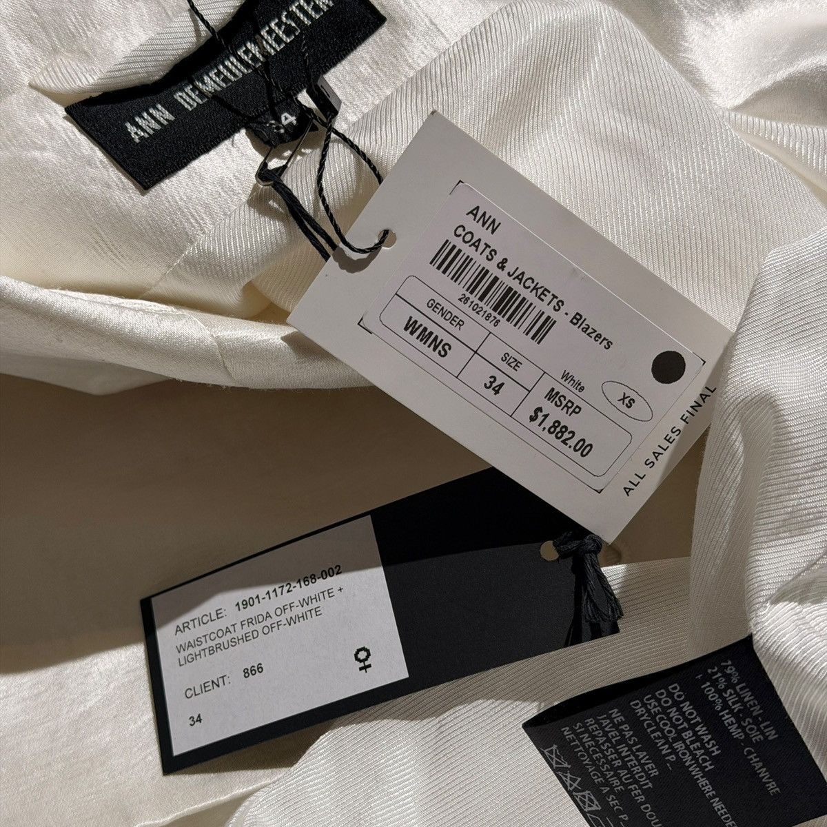 Ann Demeulemeester Frida waistcoat vest Size US XS / EU 42 / 0 - 4 Thumbnail