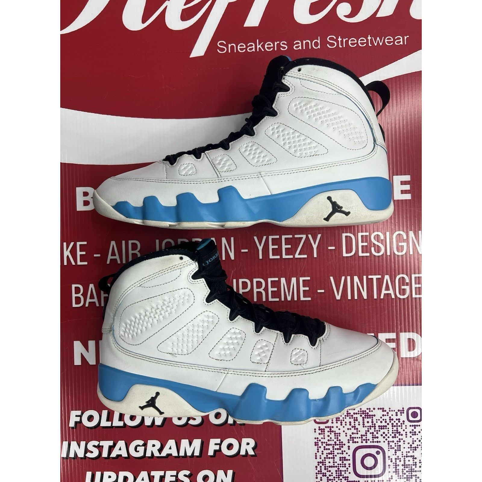 Jordan Brand Air Jordan 9 Powder Blue (2024) Size 11 (FQ8992-101) Size US 11 / EU 44 - 2 Thumbnail