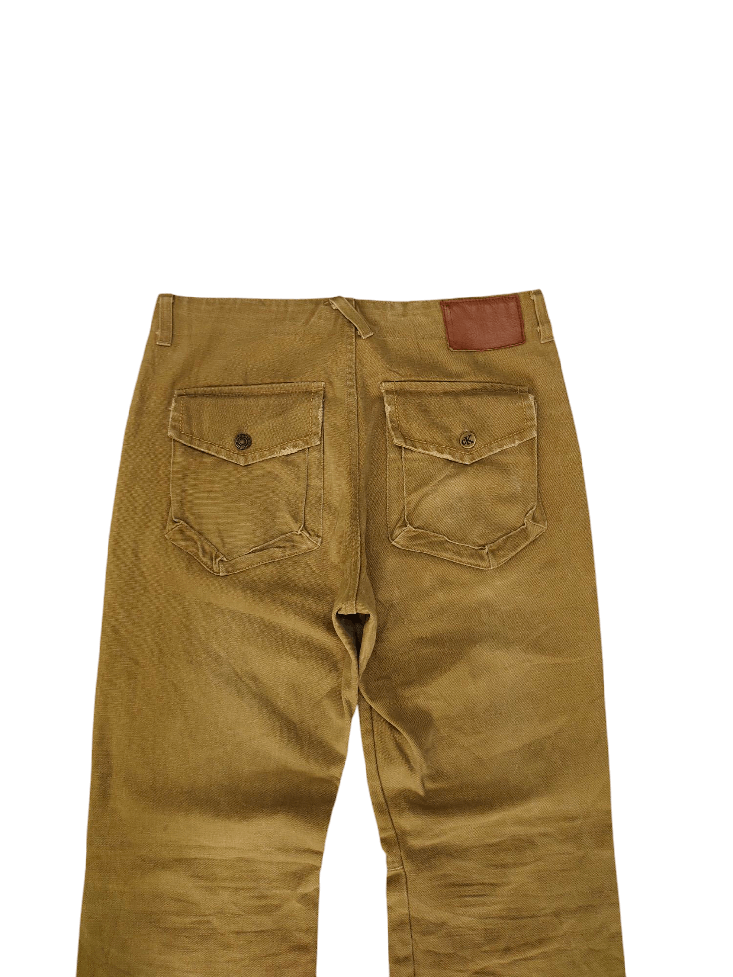 Comme des Garcons × Undercover Global Work Japan Duck Cotton Distress Faded Denim Pants Size US 30 / EU 46 - 10 Thumbnail