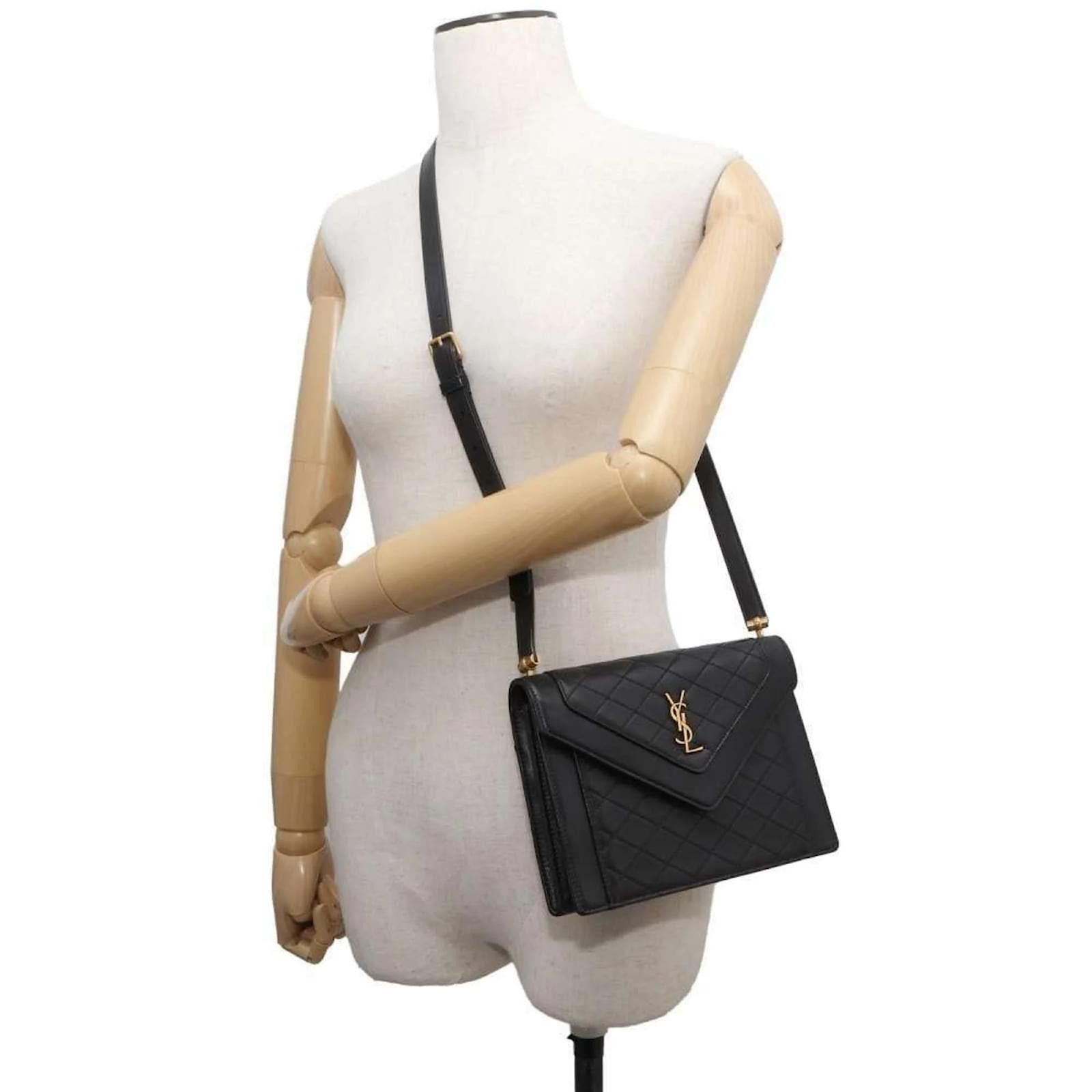 Saint Laurent Paris o1b1hav110924 Size: OS / Mini Gaby Leather Bag in Black Size ONE SIZE - 4 Thumbnail