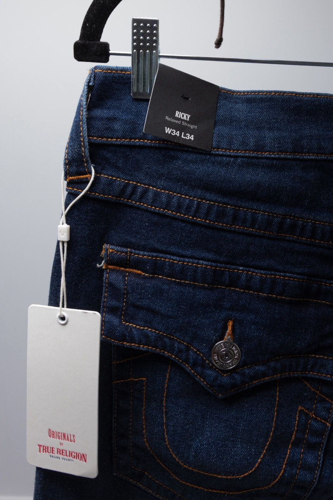 True Religion True Religion Ricky Relaxed Straight Jeans New With Tags Size US 34 / EU 50 - 3 Thumbnail
