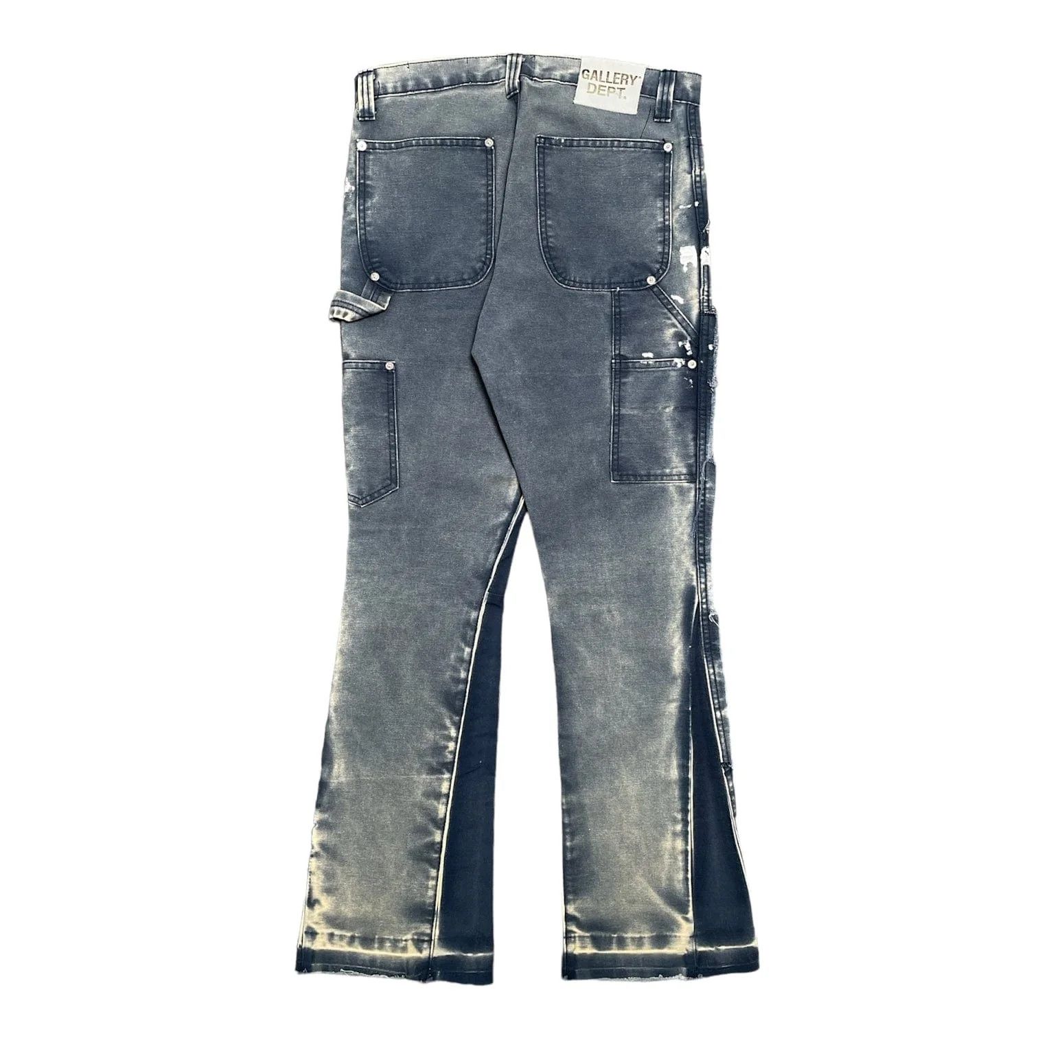 Gallery Dept. o1mle0426 LA Flare Carpenter Denim Jeans In Navy Blue Size US 31 - 2 Thumbnail