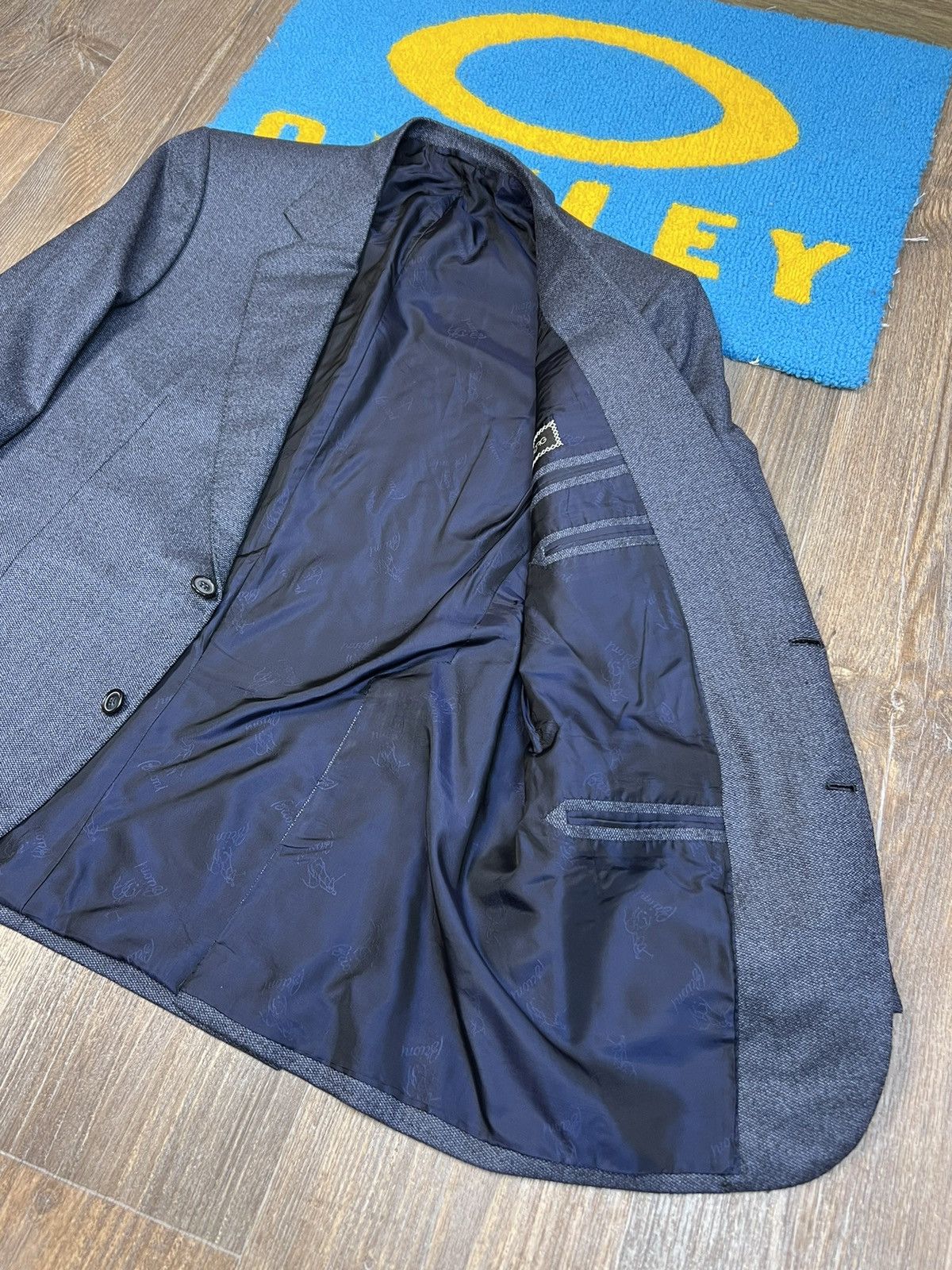 Brioni Brioni Parigi Two Buttons Blue Wool Blazer Jacket 52 Size 52S - 10 Thumbnail