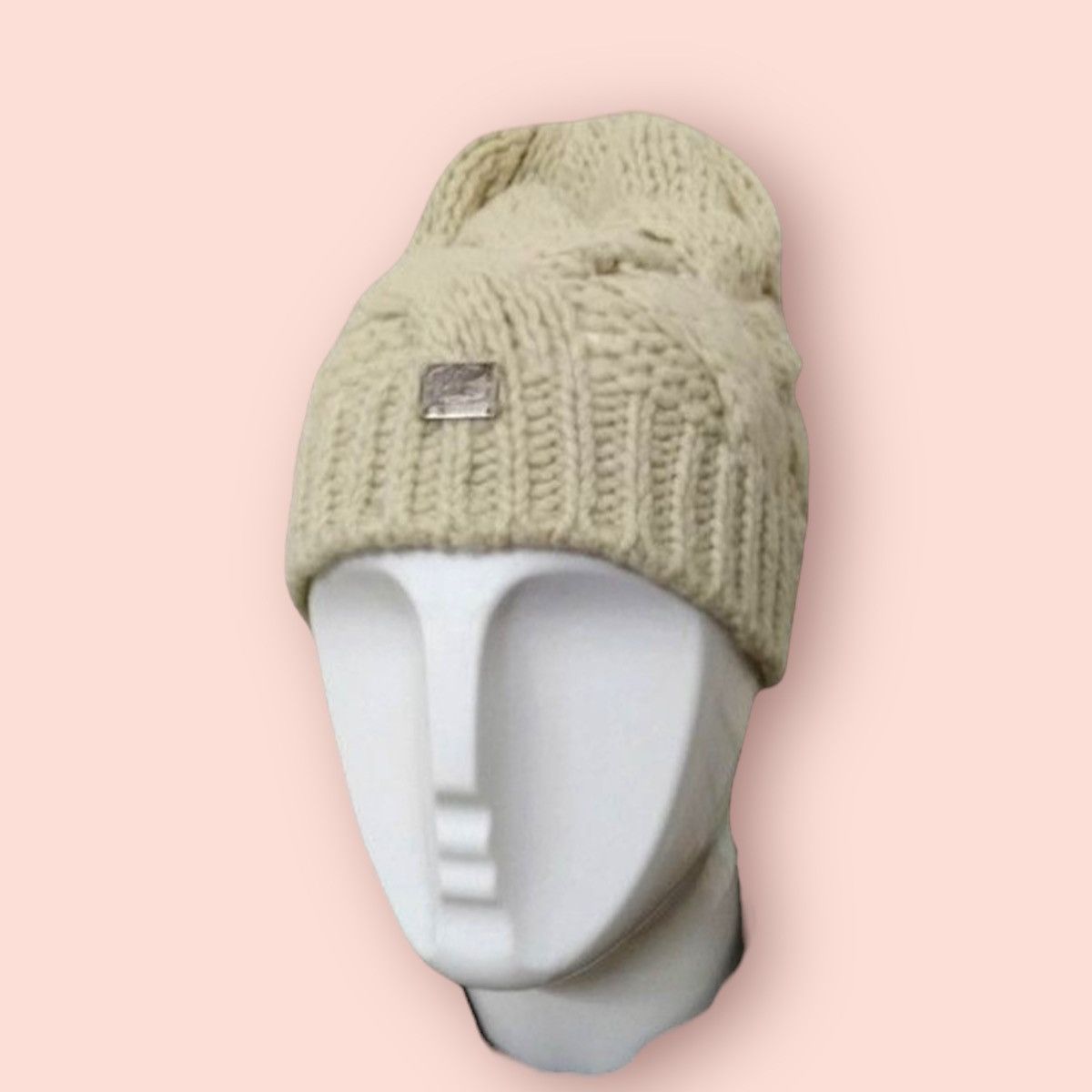 Designer × Vintage BURBERRY CABLE KNIT BEANIE Size ONE SIZE - 1 Thumbnail