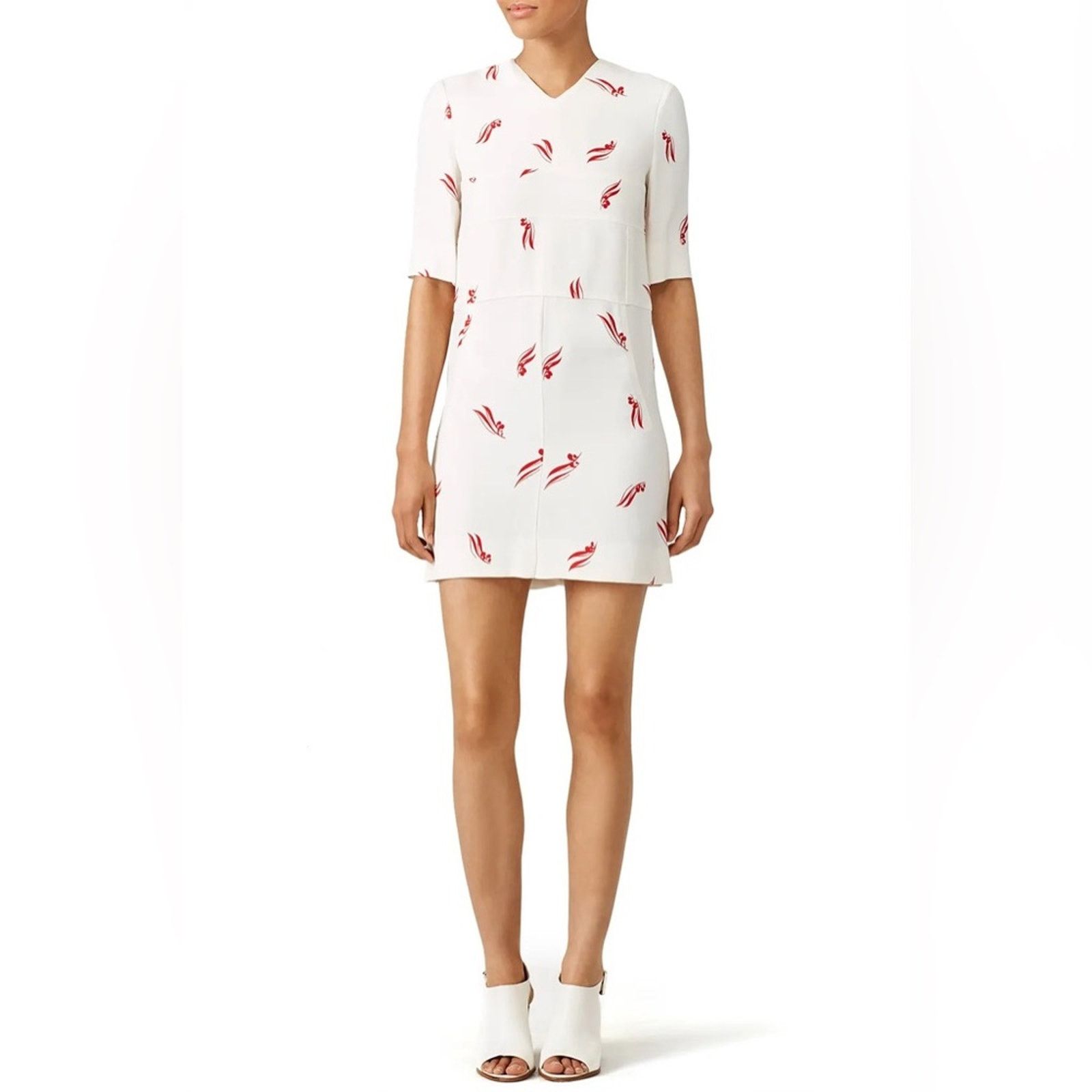 Marni Red Match Strike Mini Dress