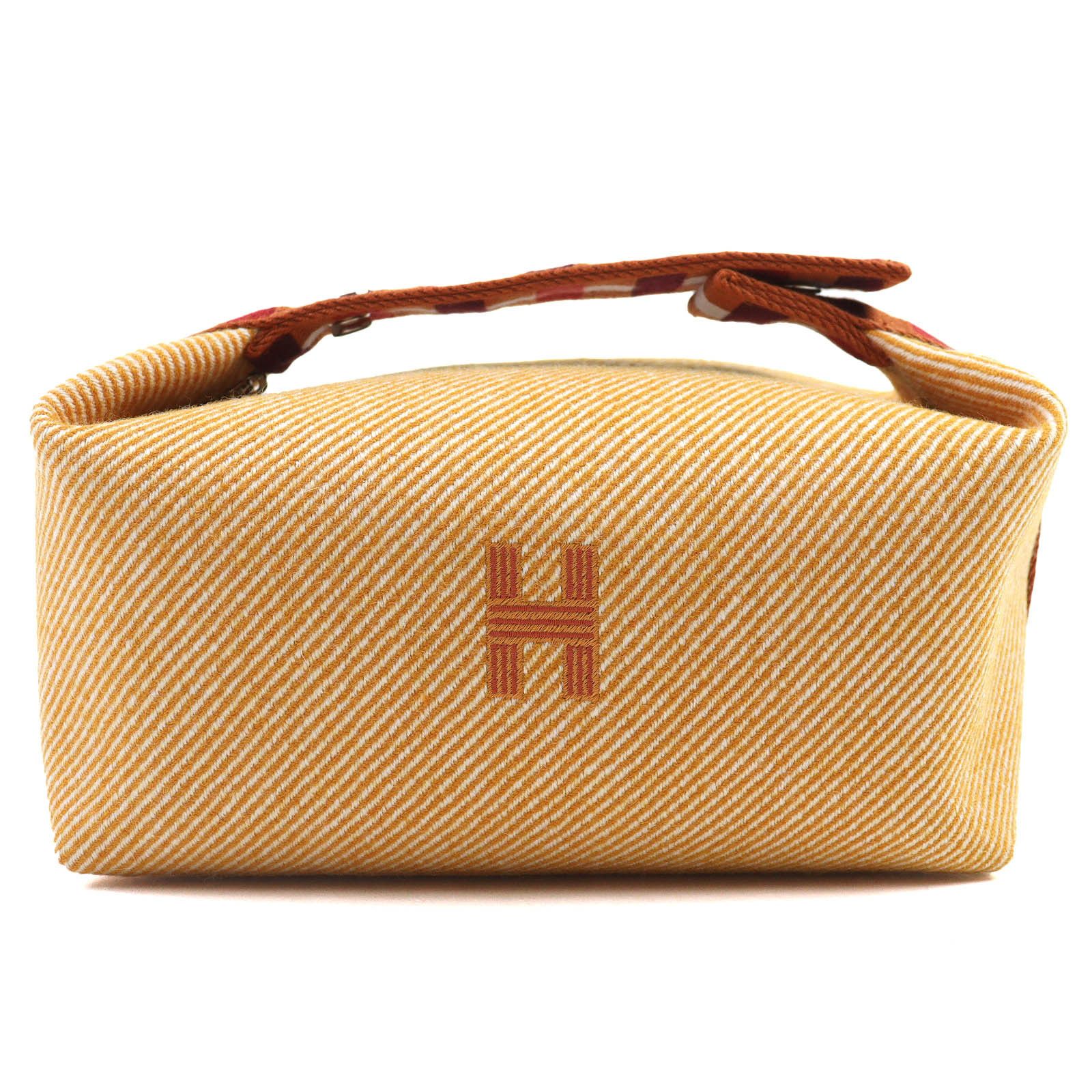 Hermes Hermes Hermes Bride a Black PM Kare H logo Wool Handbag Natural Material Vanity Bag DUTY FREE for USA Size ONE SIZE - 1 Thumbnail