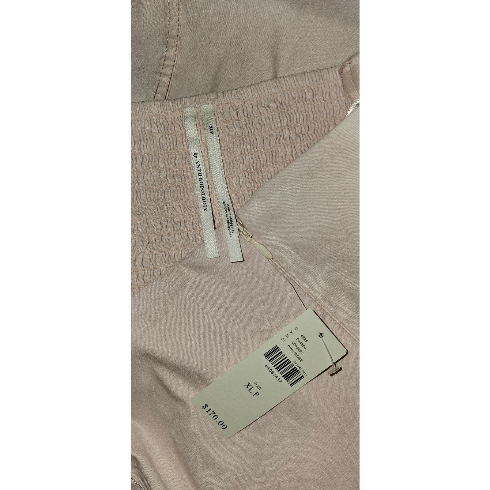 Anthropologie NWT Strapless Side-Slit Midi Dress $170 XL PETITE Pink Size XXL / US 16-18 / IT 52-54 - 4 Thumbnail