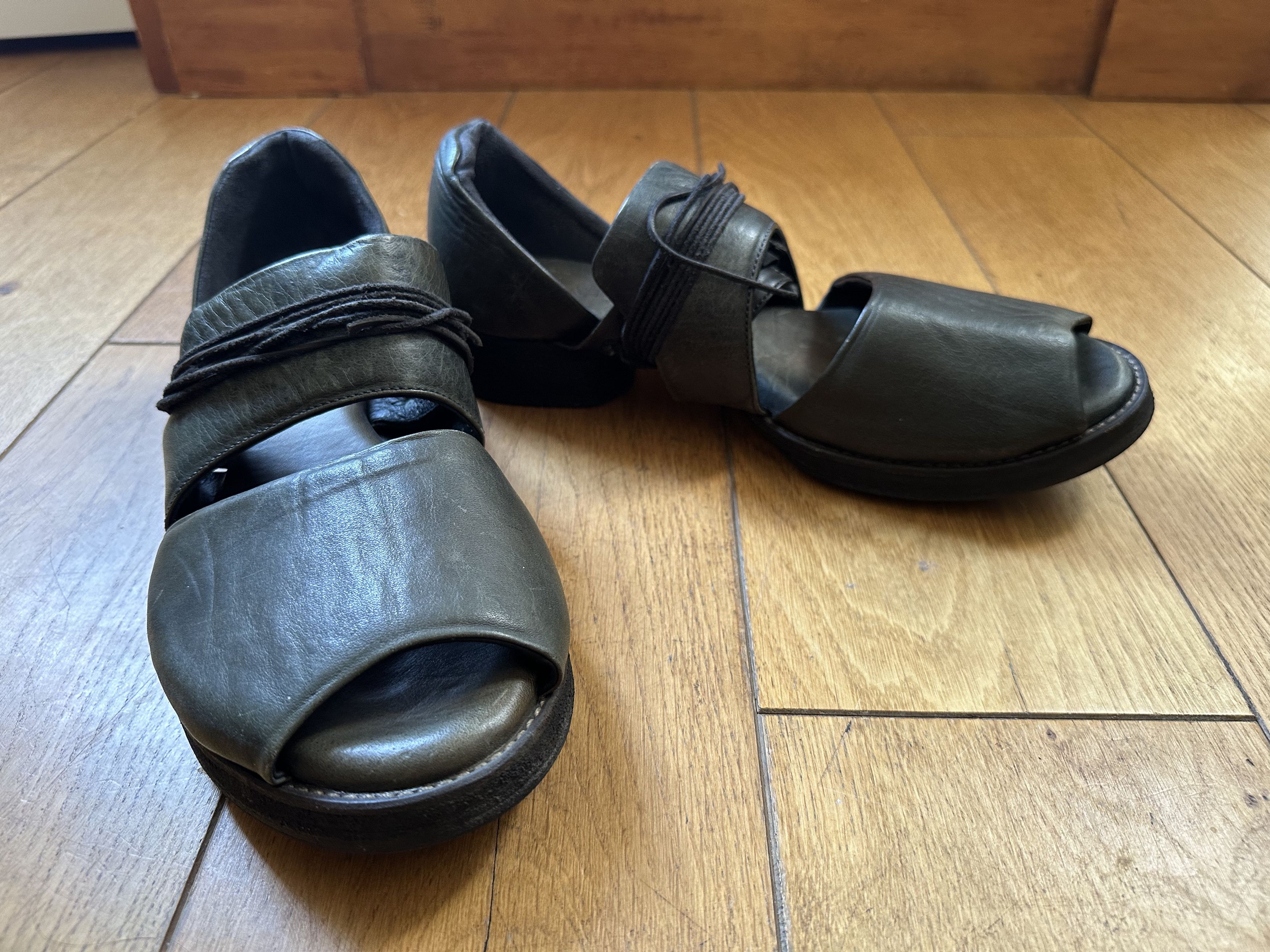 Devoa Guidi Olive Sandals Fits JP 42 Fits US 9-8.5 Size US 9 / EU 42 - 5 Thumbnail