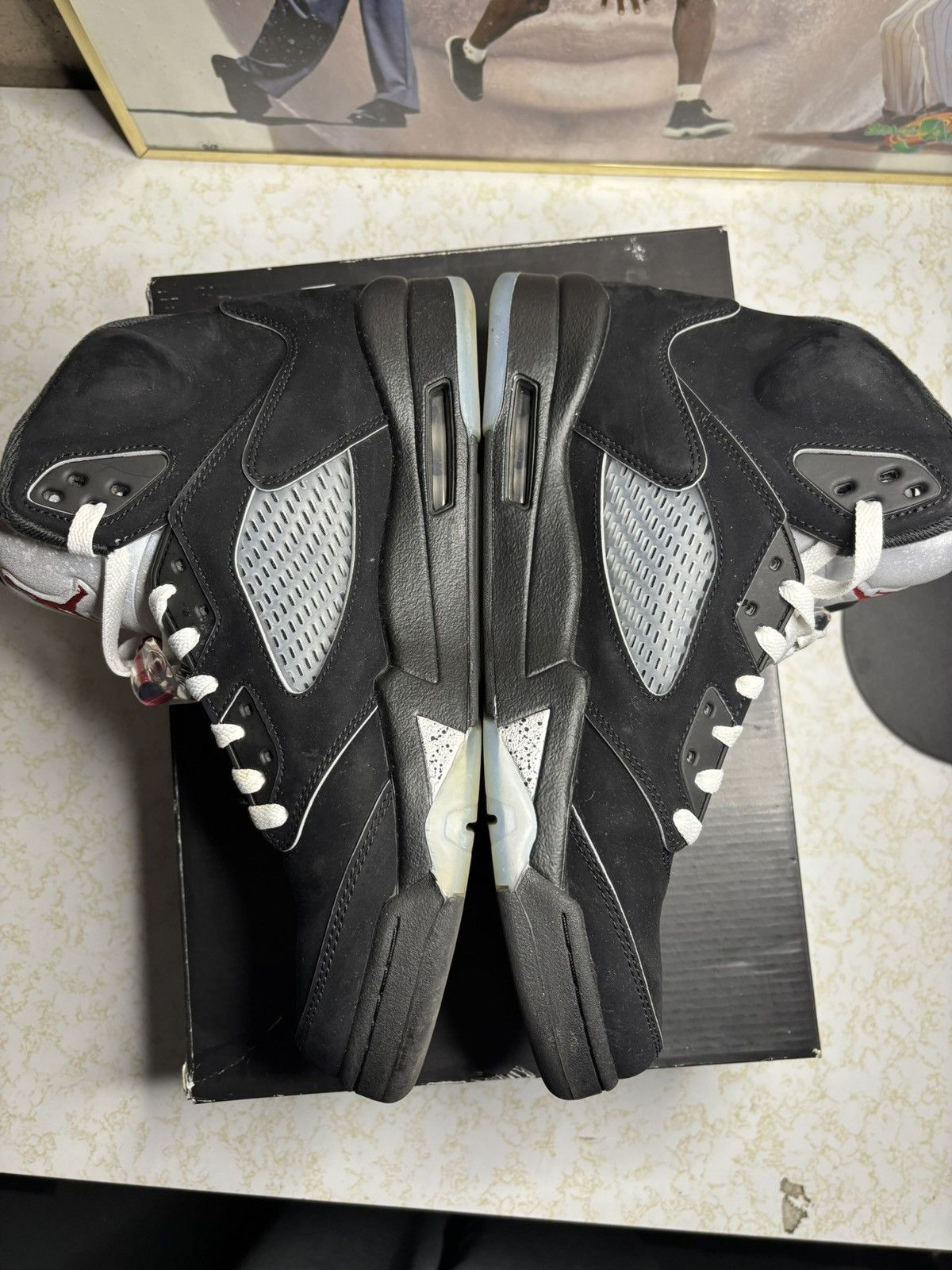 Jordan Brand Jordan Retro 5 “Black Metallic reimagine” Size US 11.5 / EU 44-45 - 3 Thumbnail