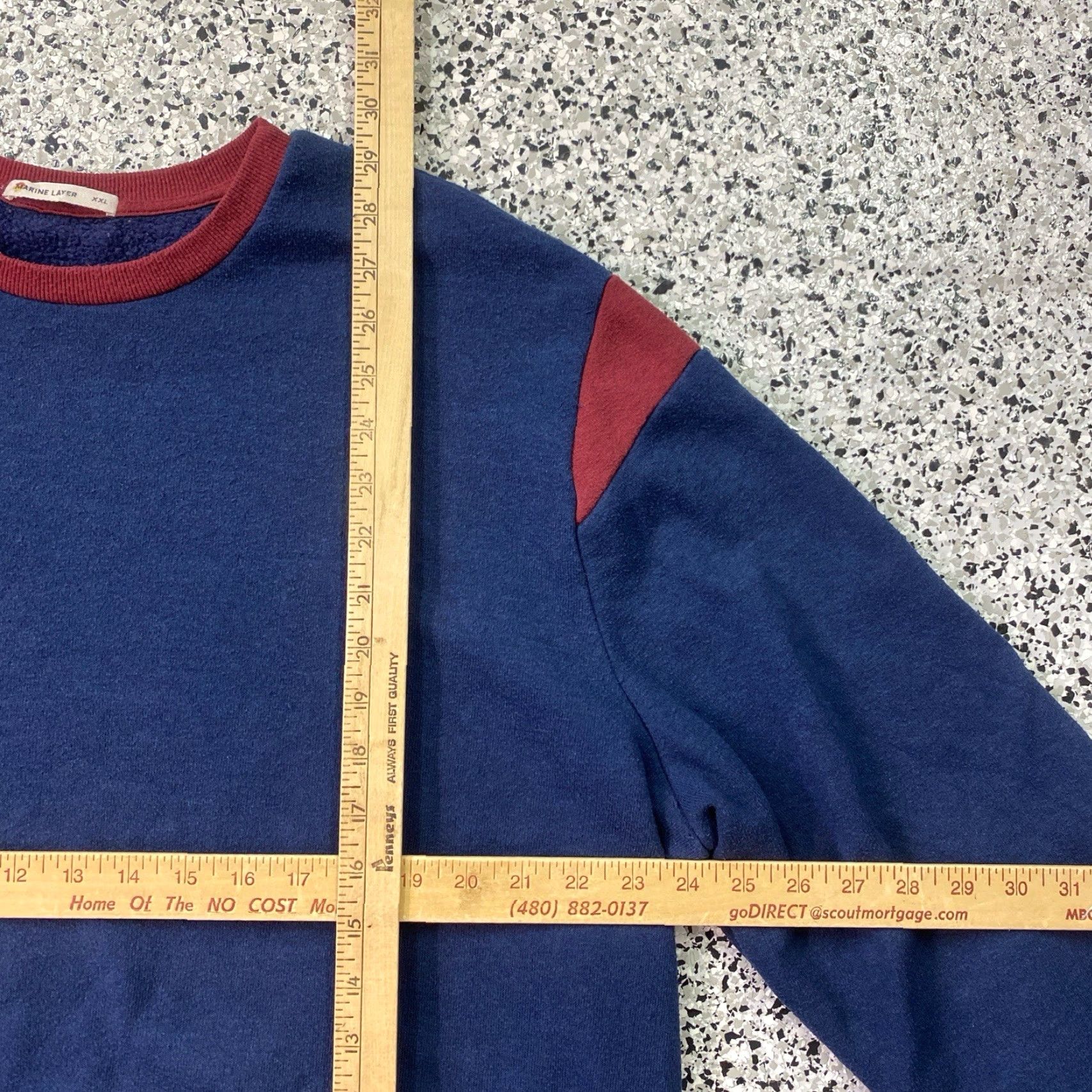 Marine Layer Marine Layer Crewneck Sweatshirt Men's 2XL Blue Casual Size US XXL / EU 58 / 5 - 2 Thumbnail