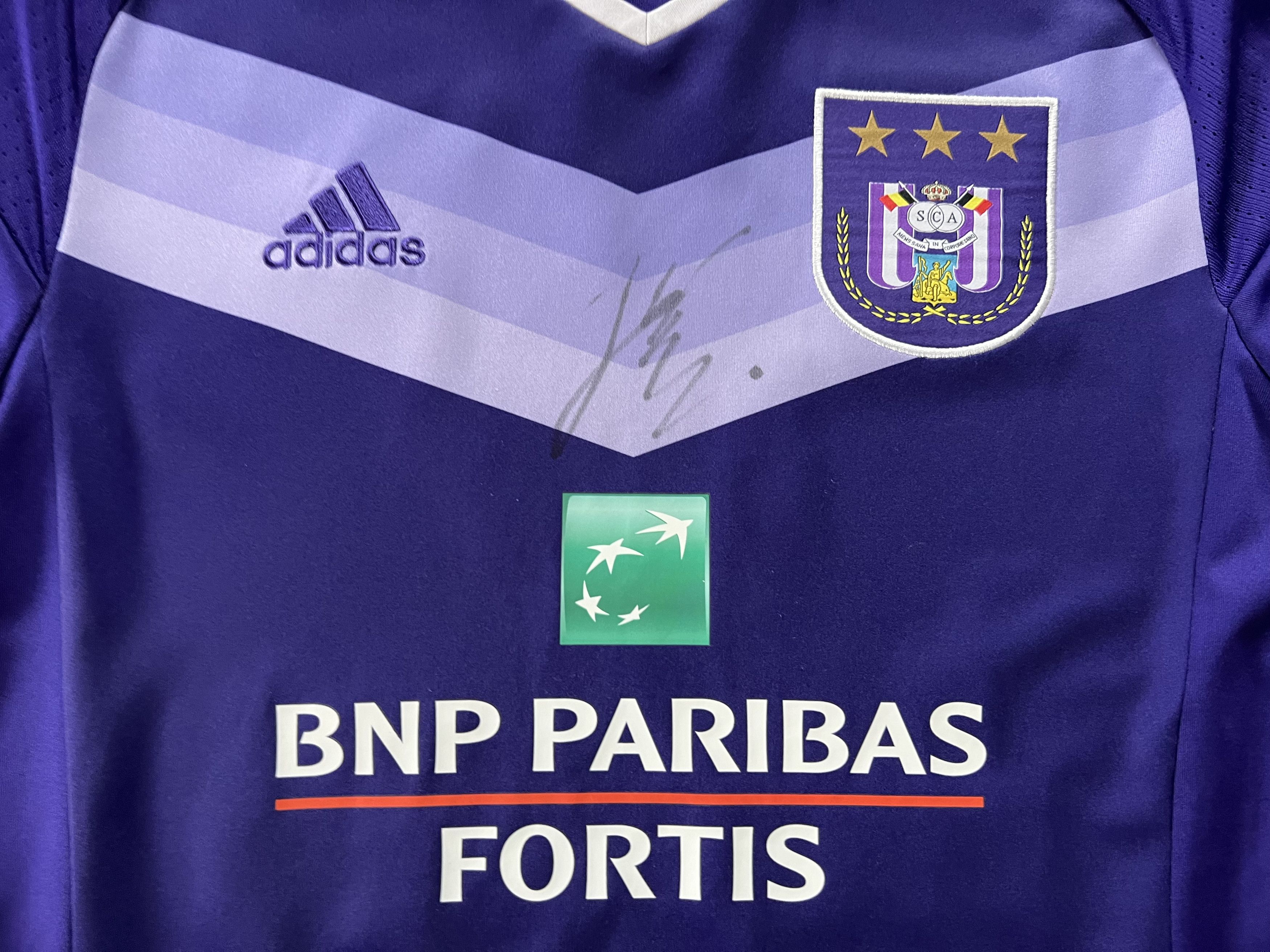 Adidas Adidas Anderlecht Home Shirt #32 Dendoncker 2016-2017 Size US S / EU 44-46 / 1 - 6 Thumbnail